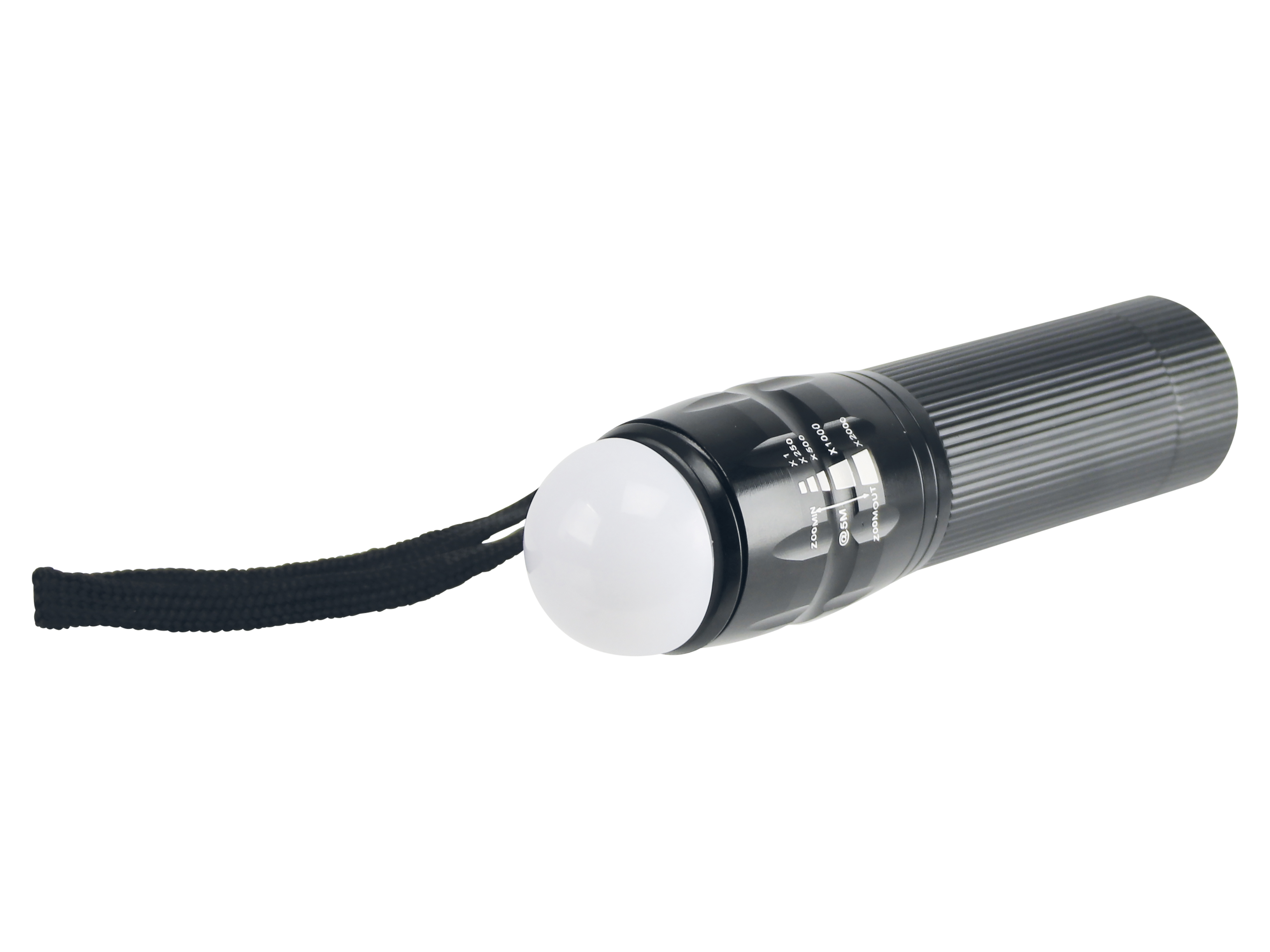LED-Taschenlampe, Alu, 5 W OSRAM LED, schwarz, 4xMicro LED-Taschenlampe, Alu, 5 W OSRAM LED, schwarz, 4xMicro