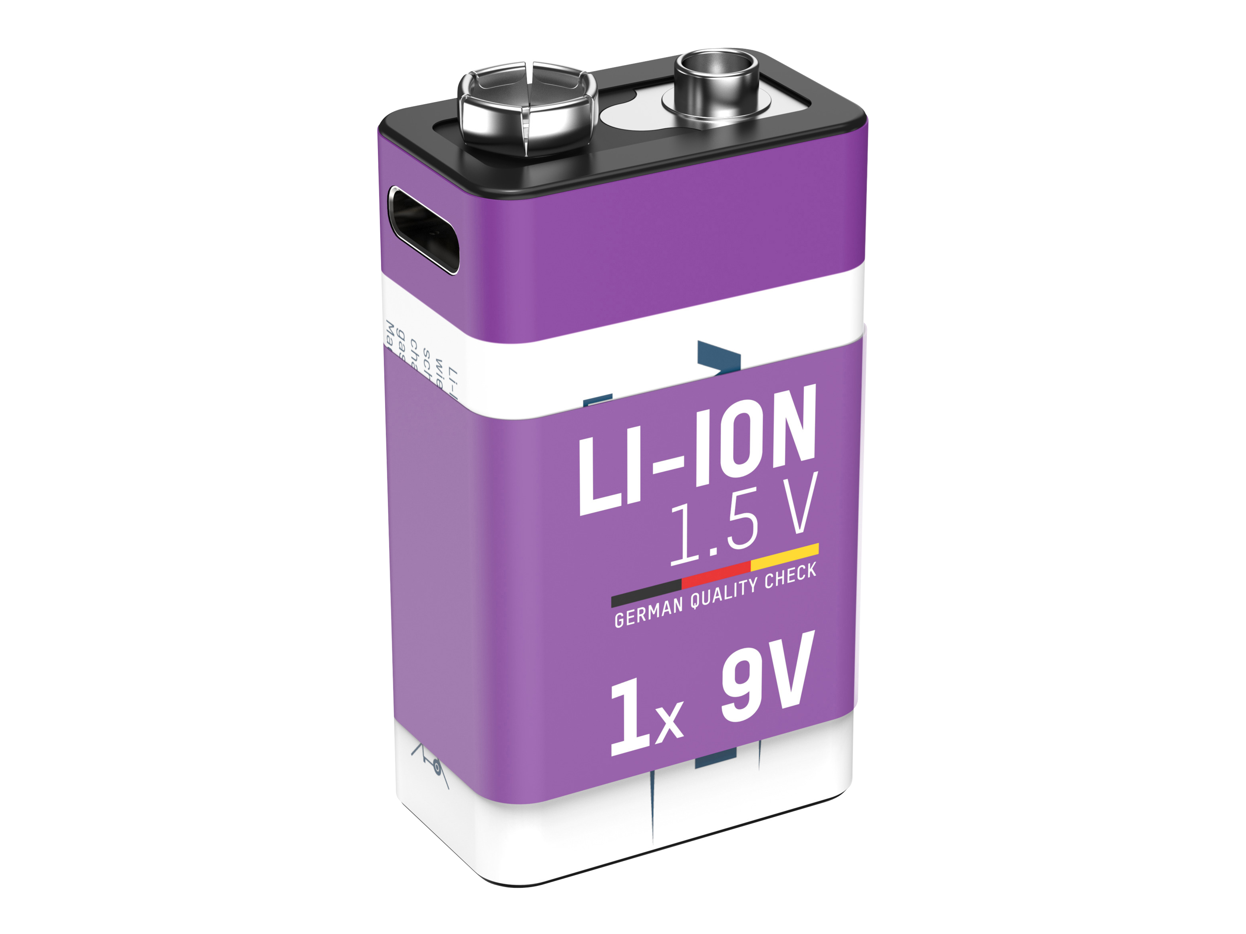 ANSMANN Li-Ion 9V-Block-Akku, Typ 400 (min. 340mAh) ANSMANN Li-Ion 9V-Block-Akku, Typ 400 (min. 340mAh)