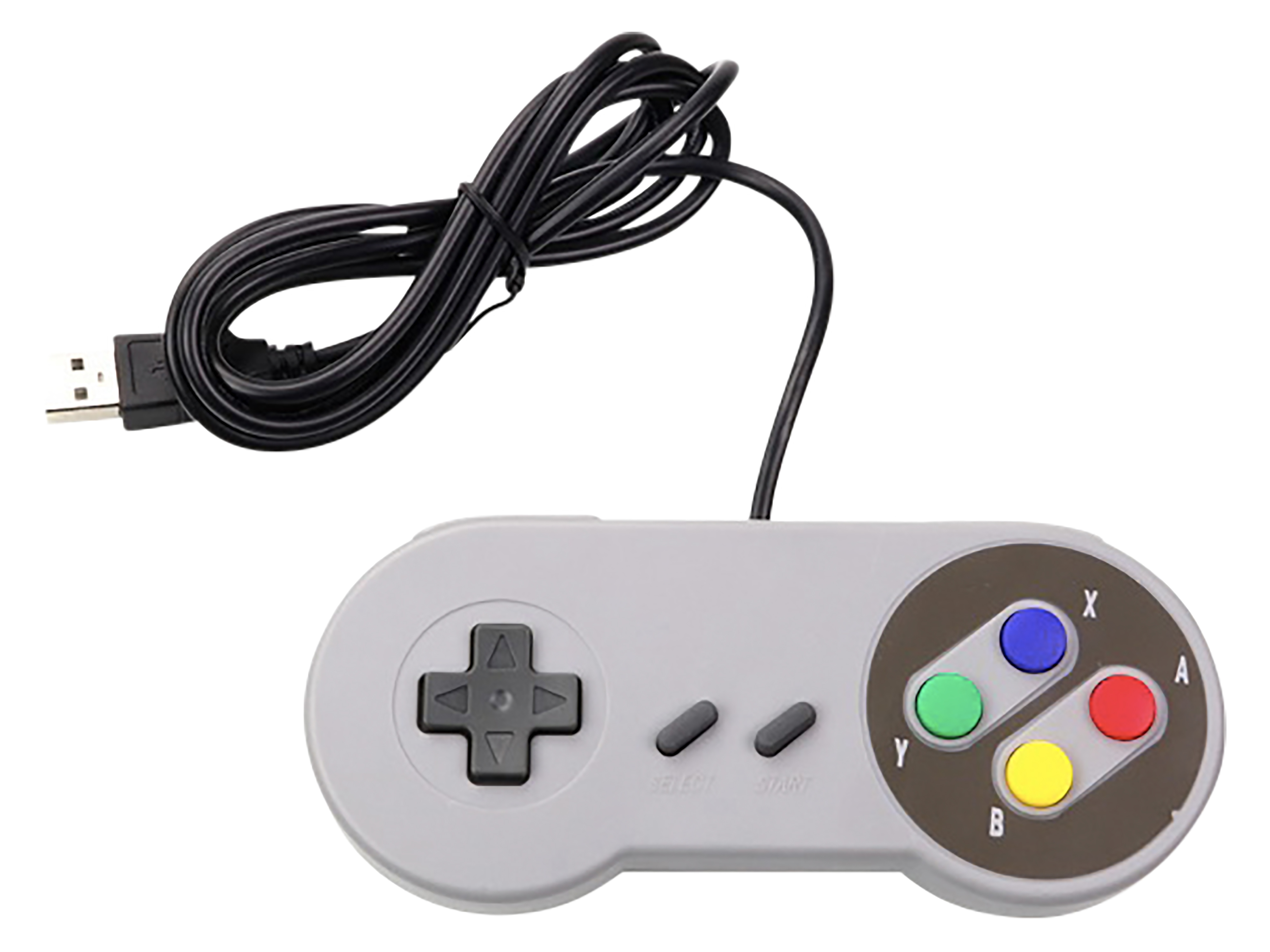 KUBII SNES-USB-Controller, grau