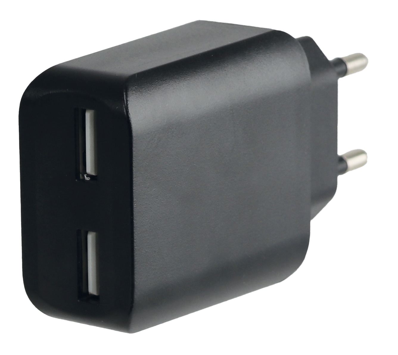 QUATPOWER USB-Lader 2A12, 2-fach, 2,4 A, schwarz QUATPOWER USB-Lader 2A12, 2-fach, 2,4 A, schwarz