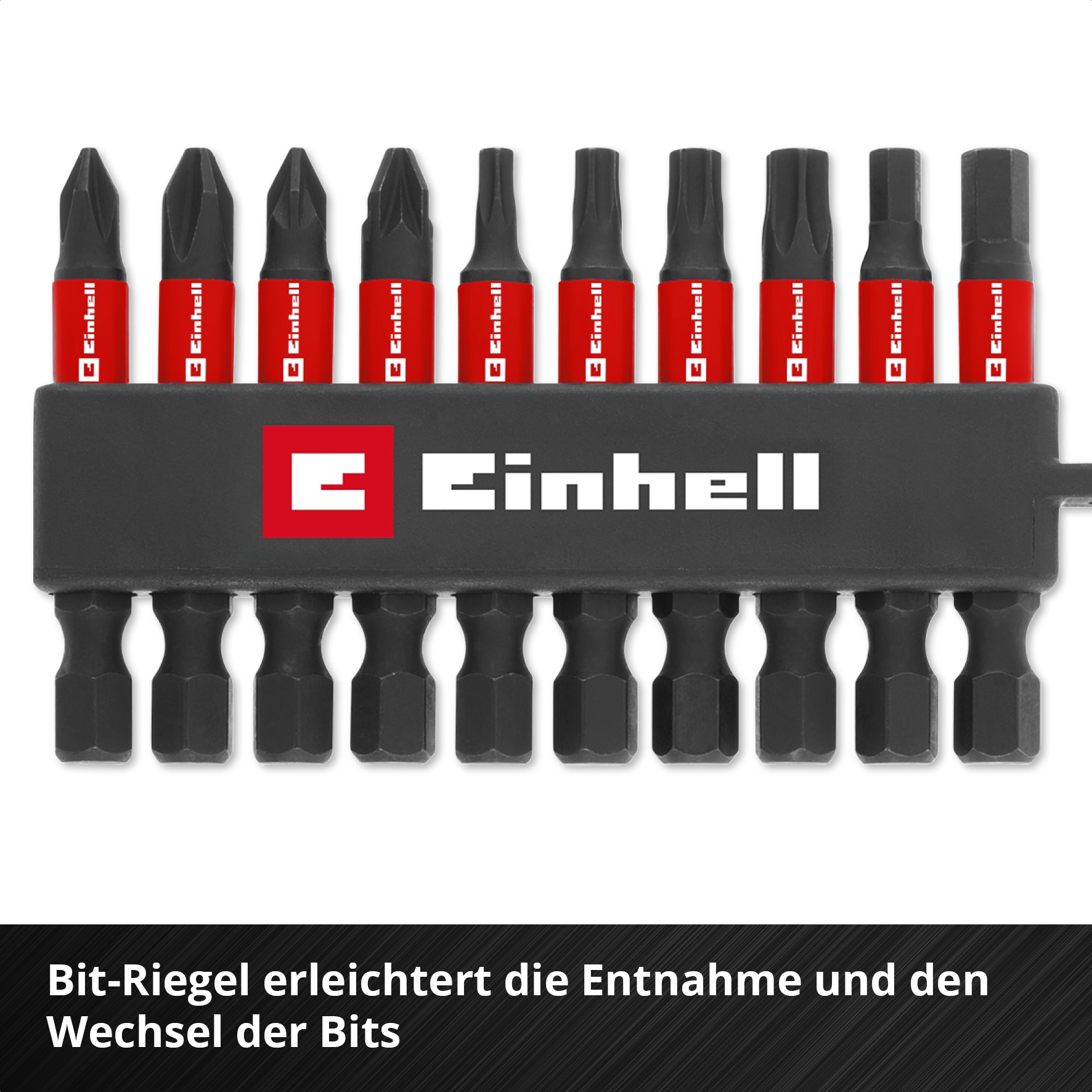 EINHELL Impact-Bit-Set, 118633, Karabiner, 10-teilig EINHELL Impact-Bit-Set, 118633, Karabiner, 10-teilig