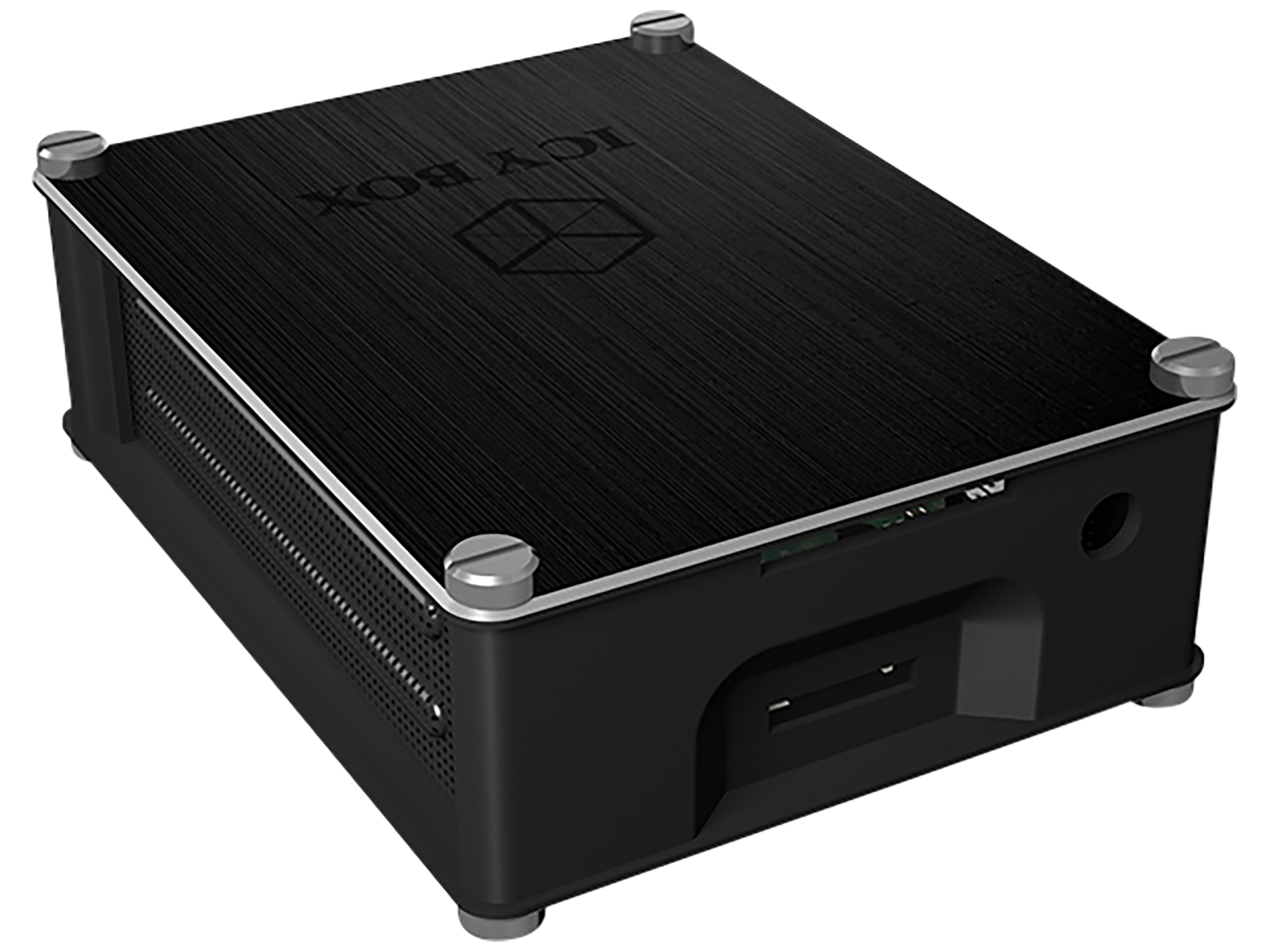 ICY BOX Gehäuse für Raspberry Pi 4, aus Aluminium und Acryl IB-RP110