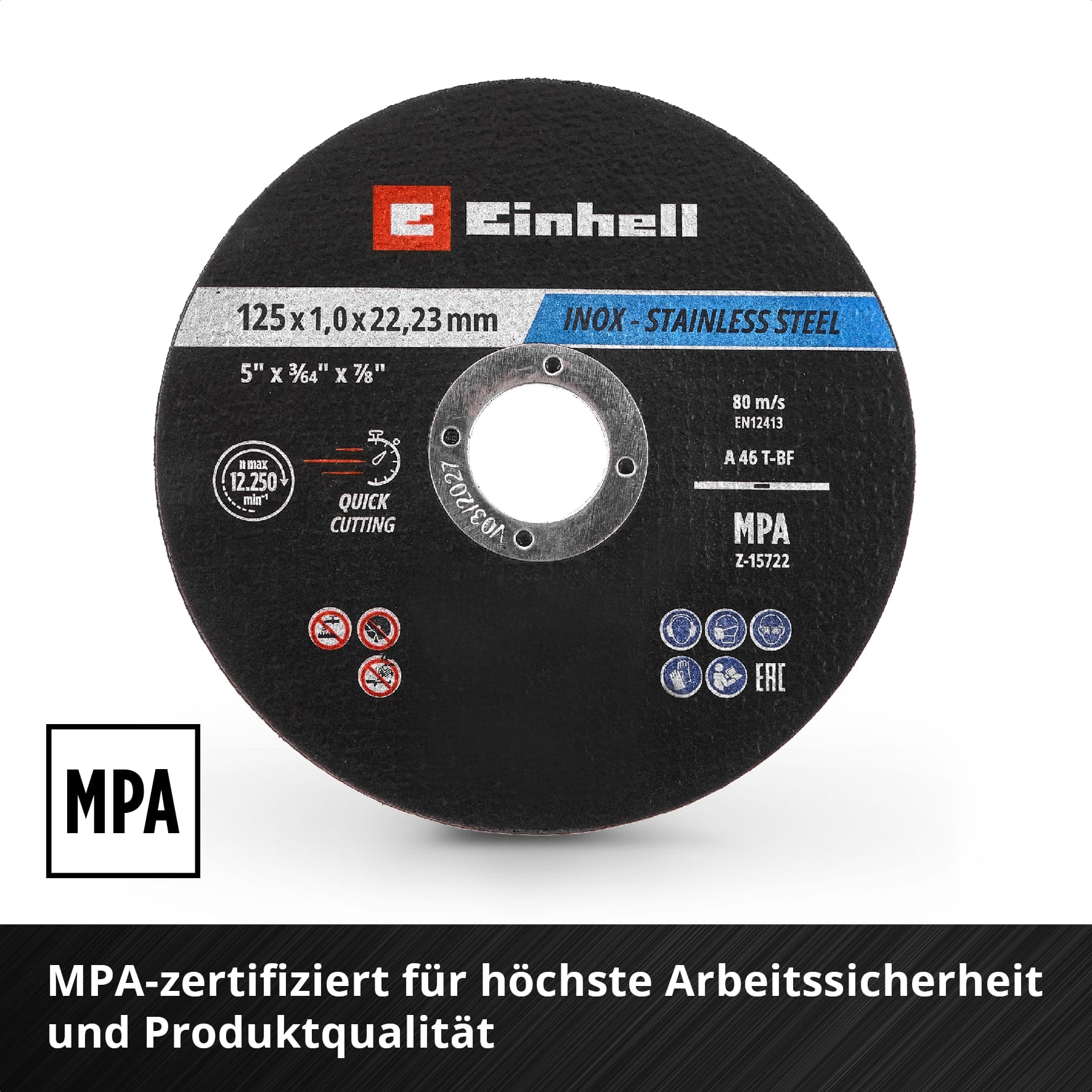 EINHELL Trennscheiben, 711528, 125x1,0 mm, 50 Stück EINHELL Trennscheiben, 711528, 125x1,0 mm, 50 Stück