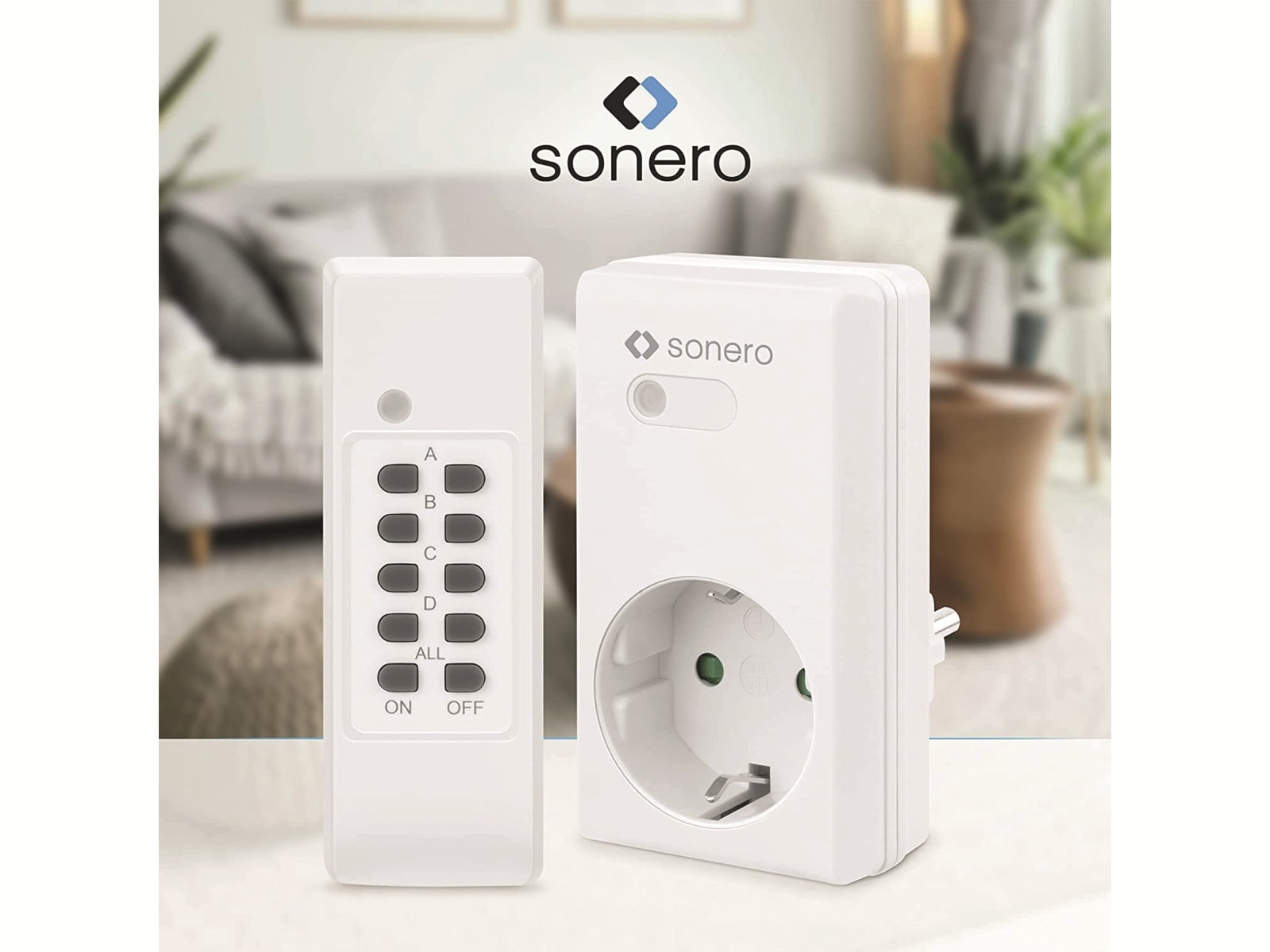 SONERO Funksteckdosen-Set S-RCS204, Indoor SONERO Funksteckdosen-Set S-RCS204, Indoor