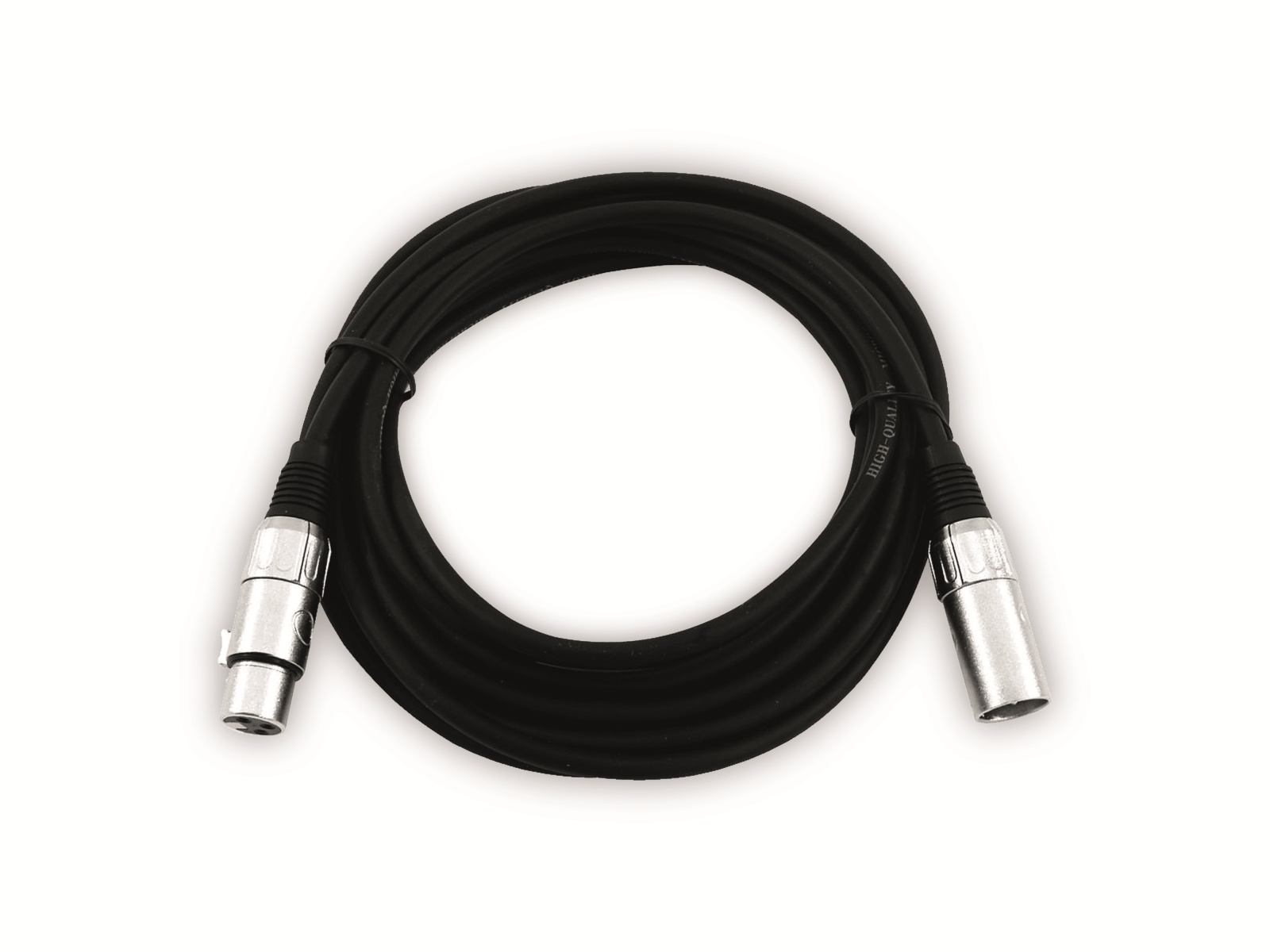 OMNITRONIC XLR-Kabel 3-polig, 7,5 m, schwarz OMNITRONIC XLR-Kabel 3-polig, 7,5 m, schwarz
