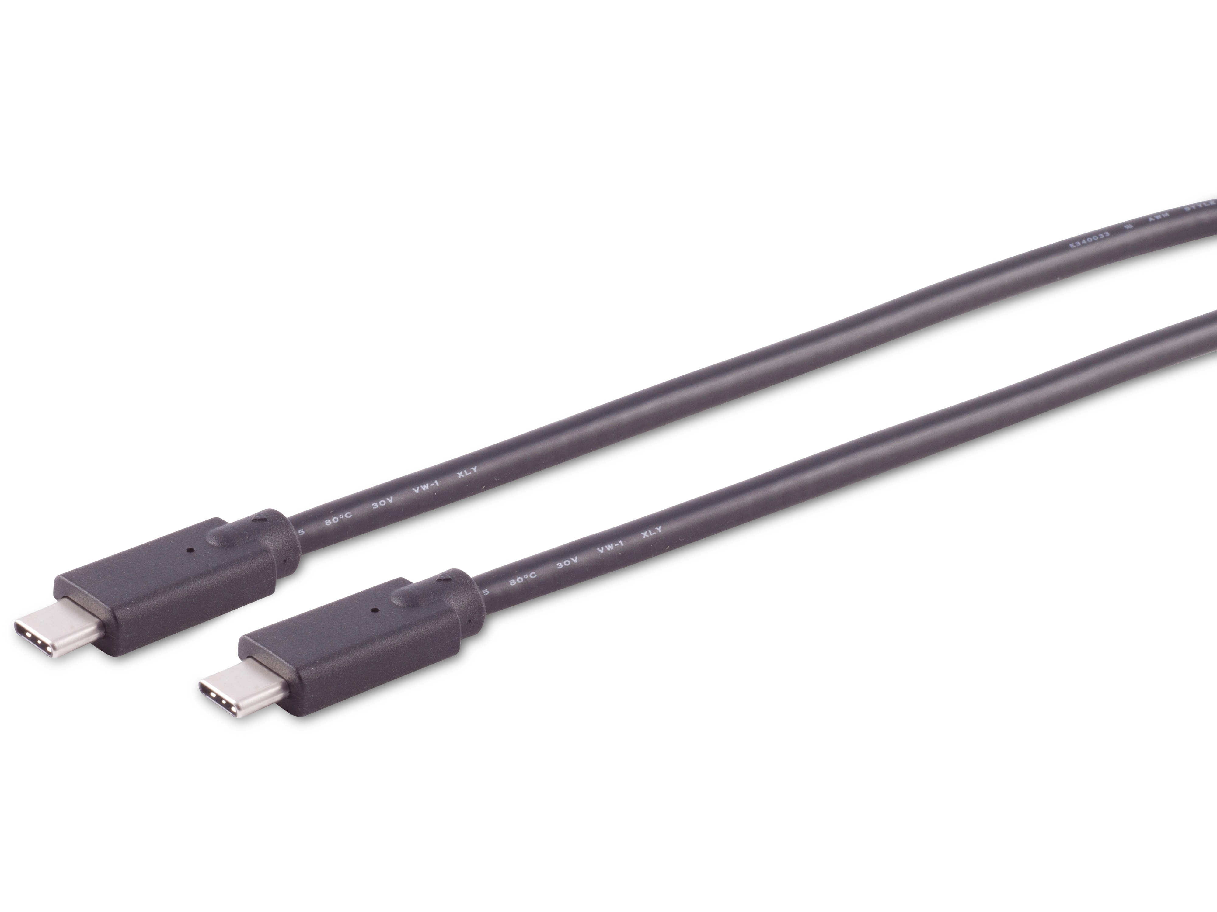 S-IMPULS USB-C Verbindungskabel, 100 W, 2.0, schwarz, 2,0 m S-IMPULS USB-C Verbindungskabel, 100 W, 2.0, schwarz, 2,0 m