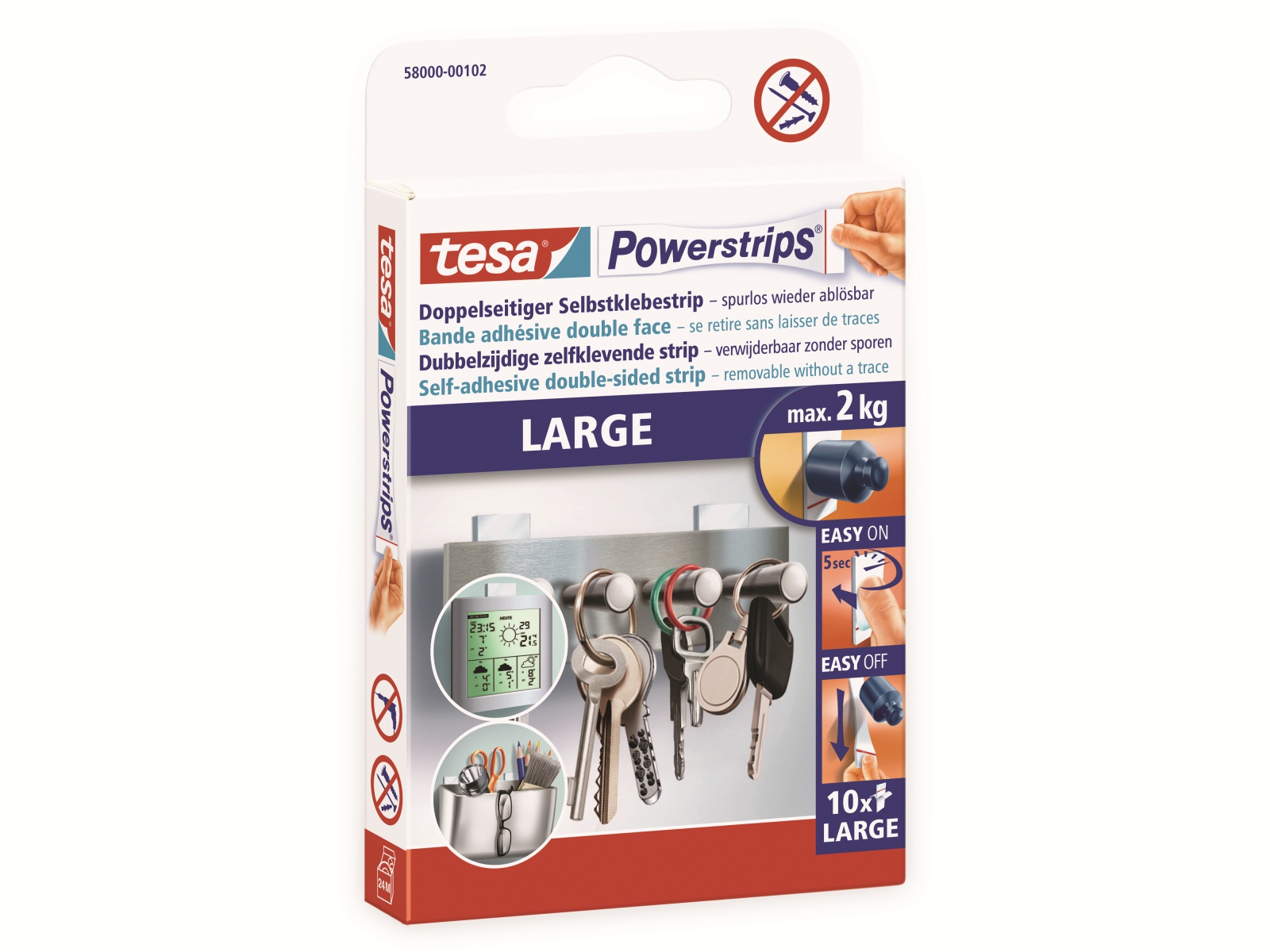 TESA Powerstrips® Large, 58000-00102-23 TESA Powerstrips® Large, 58000-00102-23
