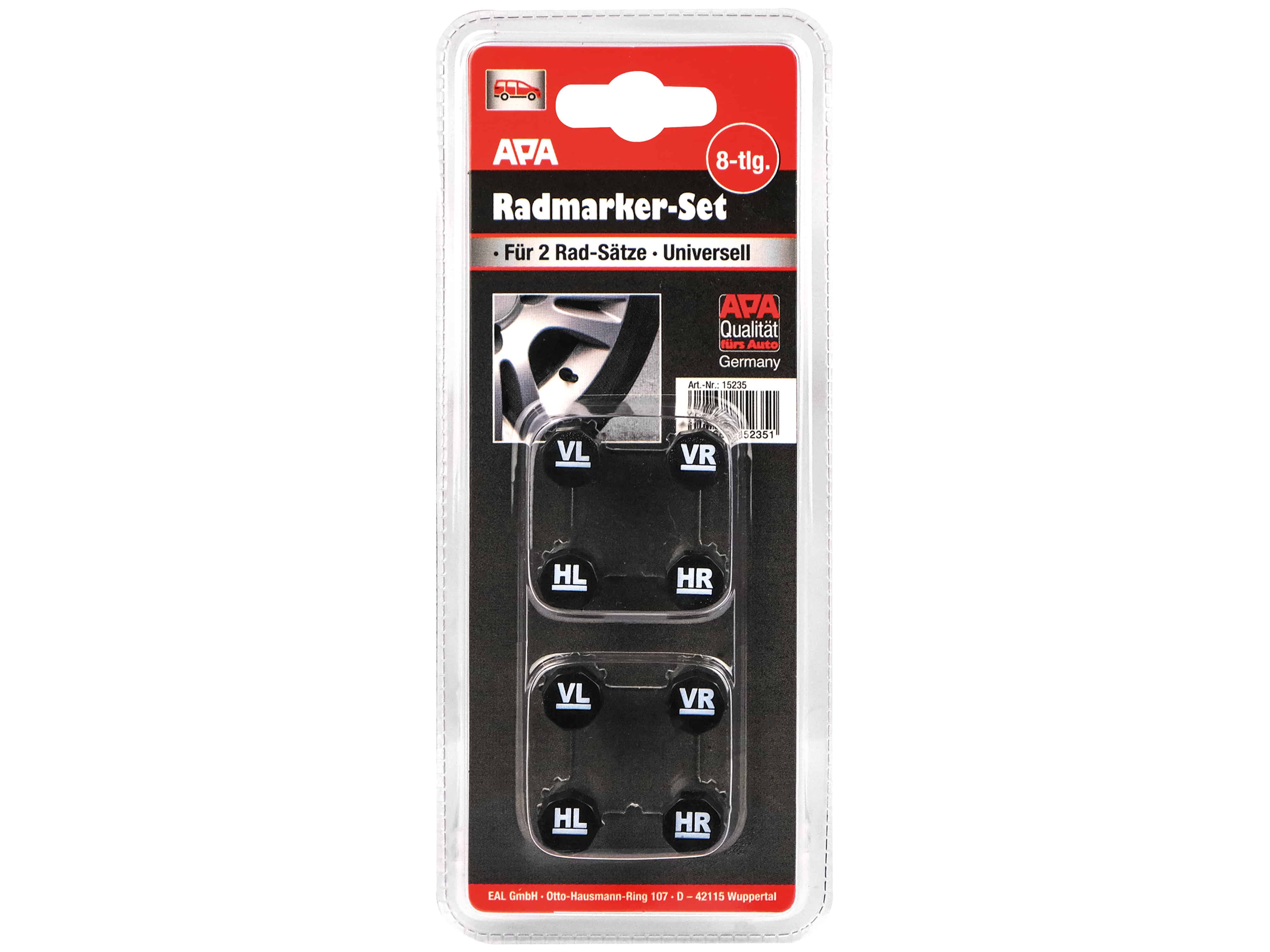 EUFAB Radmarker-Set, 15235, 8-teilig EUFAB Radmarker-Set, 15235, 8-teilig