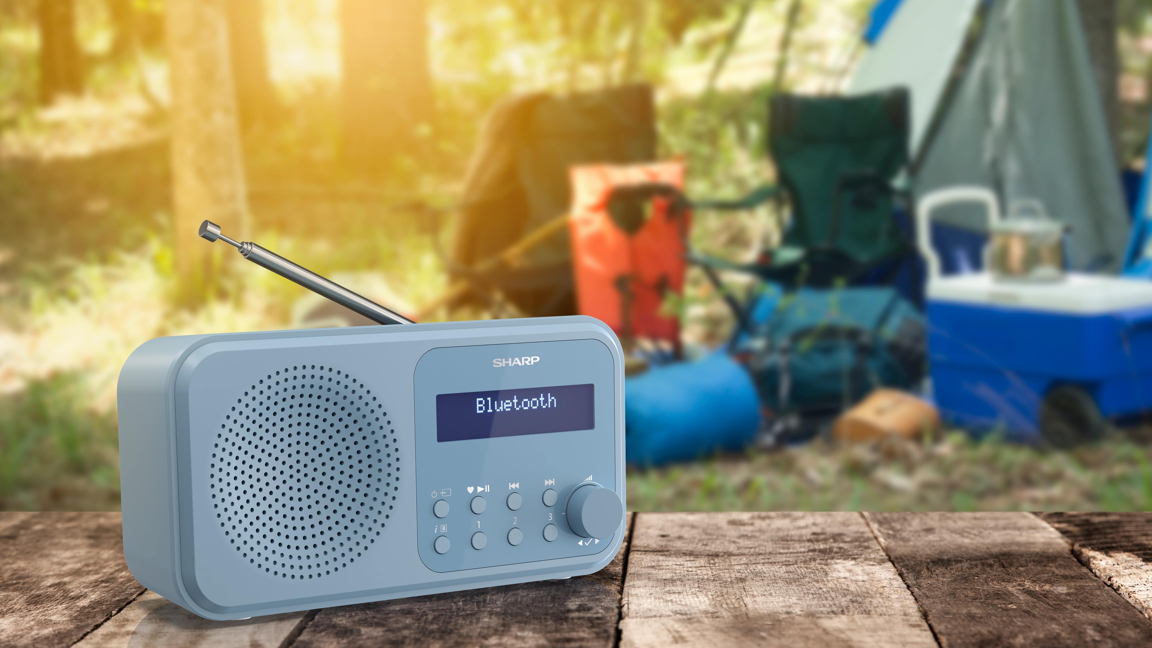 SHARP DAB+/FM Radio DR-P420, USB, Bluetooth, blau SHARP DAB+/FM Radio DR-P420, USB, Bluetooth, blau