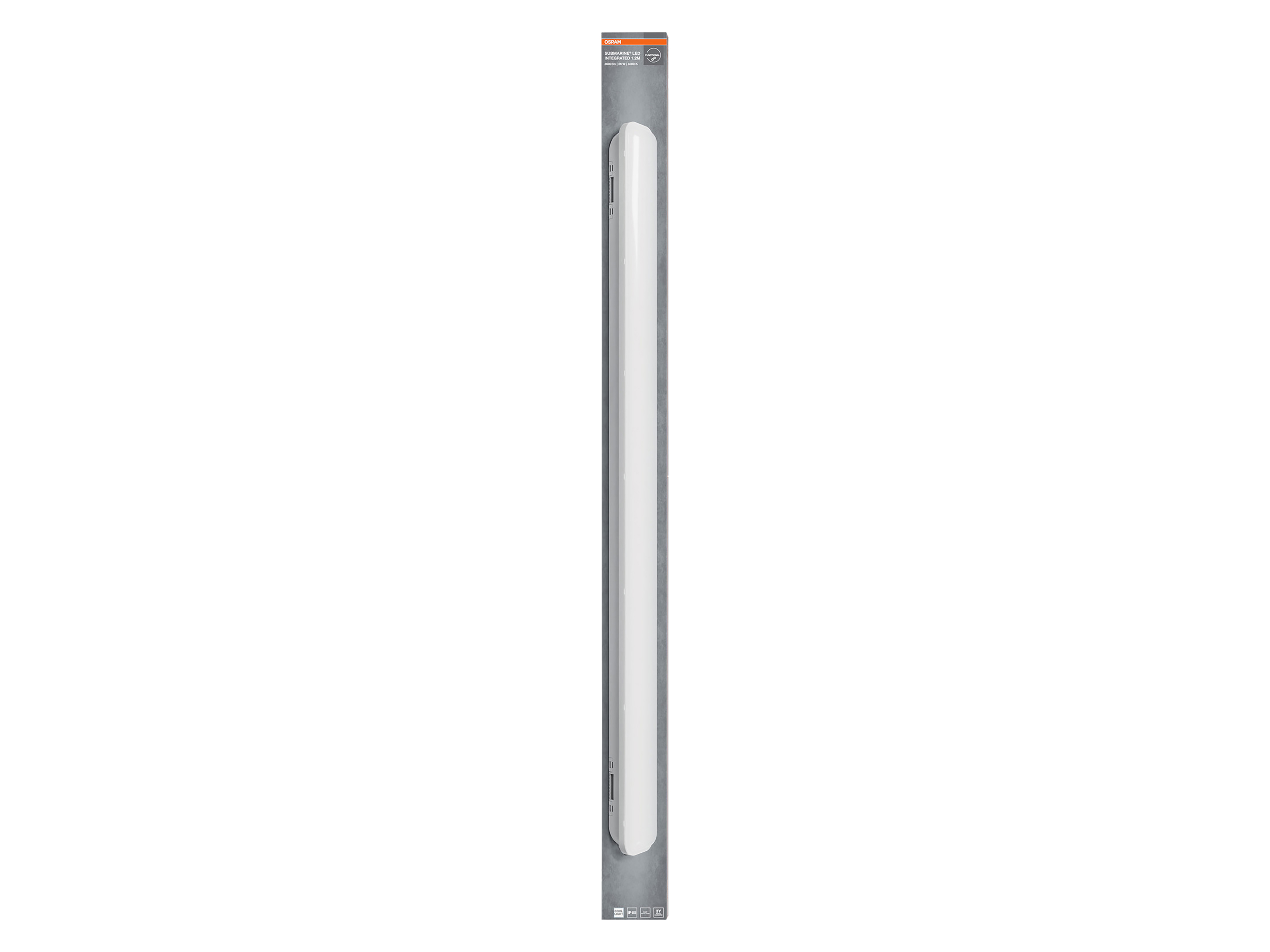 OSRAM LED-Feuchtraumleuchte, 36W, EEK: F, 3000lm, 4000K, IP65, neutralweiß, 1,2m OSRAM LED-Feuchtraumleuchte, 36W, EEK: F, 3000lm, 4000K, IP65, neutralweiß, 1,2m