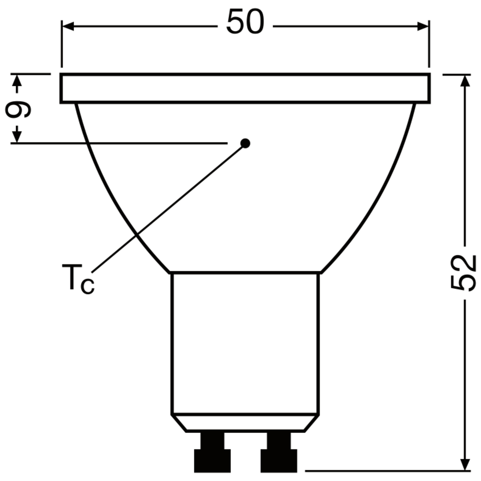 OSRAM LED-Lampe SUPERSTAR, dimmbar, GU10, 6,9W, 2700K, EEK: E, 650lm, IP20, warmweiß