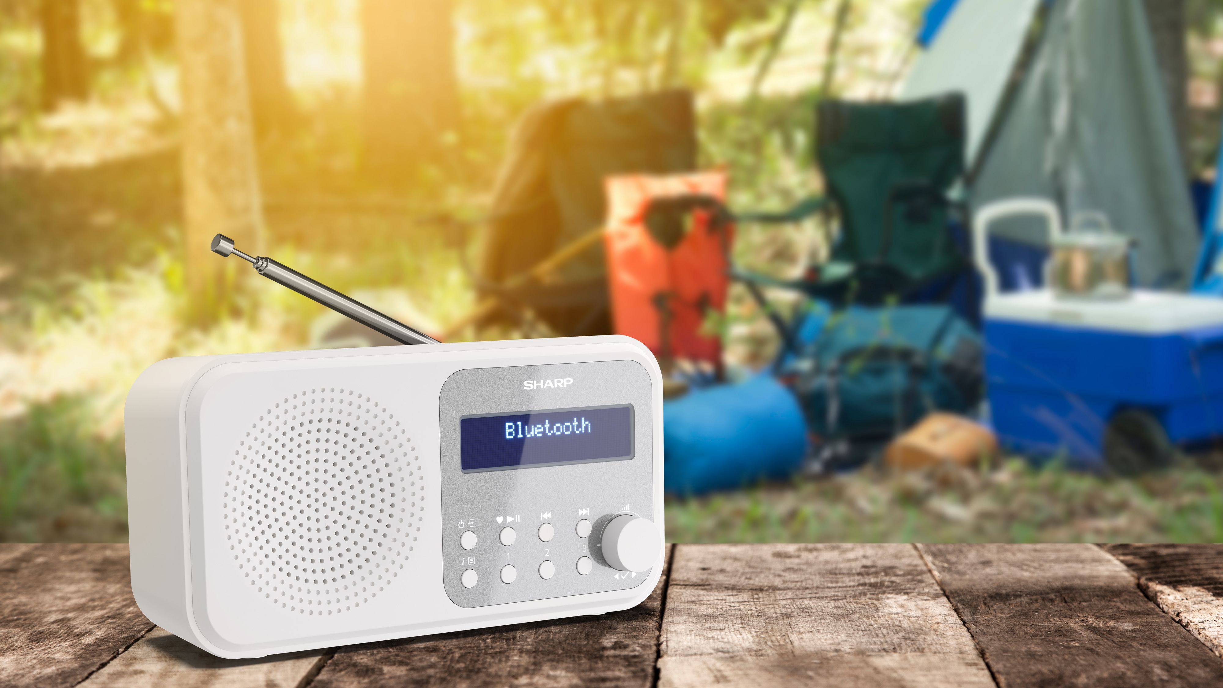 SHARP DAB+/FM Radio DR-P420, USB, Bluetooth, weiß SHARP DAB+/FM Radio DR-P420, USB, Bluetooth, weiß