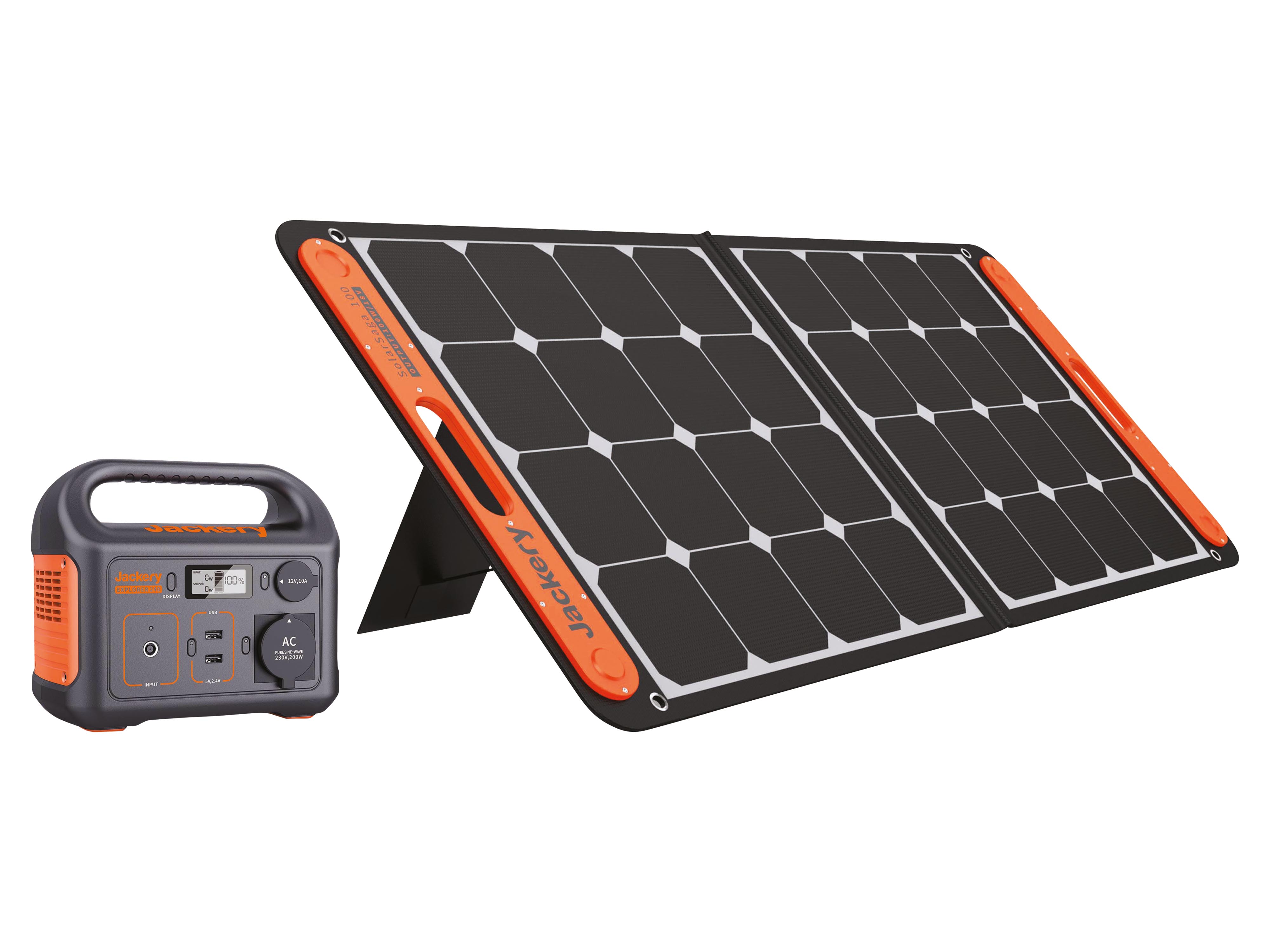 JACKERY Powerstation-Set Explorer 240EU + 100 W Solarmodul