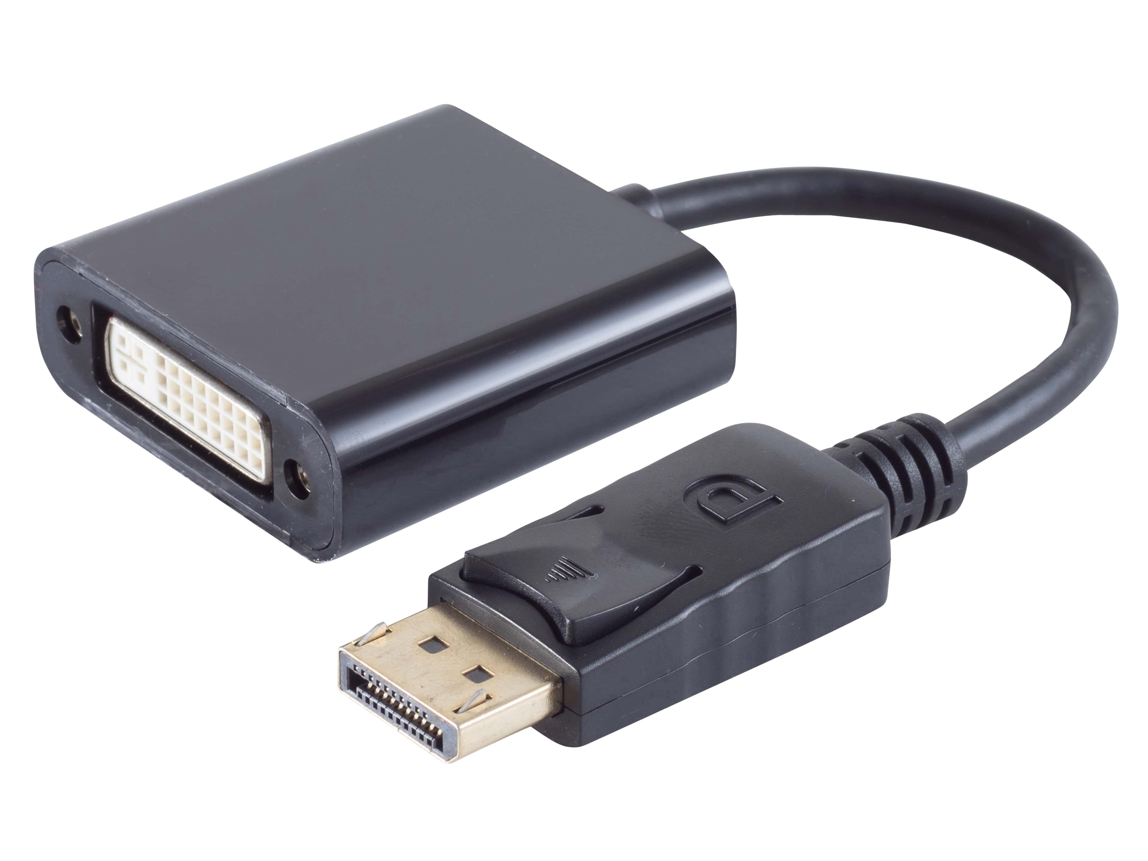 S-IMPULS DisplayPort 1.2 Adapter DVI-I Buchse schwarz S-IMPULS DisplayPort 1.2 Adapter DVI-I Buchse schwarz