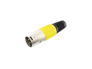 S-IMPULS XLR-Stecker, 3-polig, gelb S-IMPULS XLR-Stecker, 3-polig, gelb