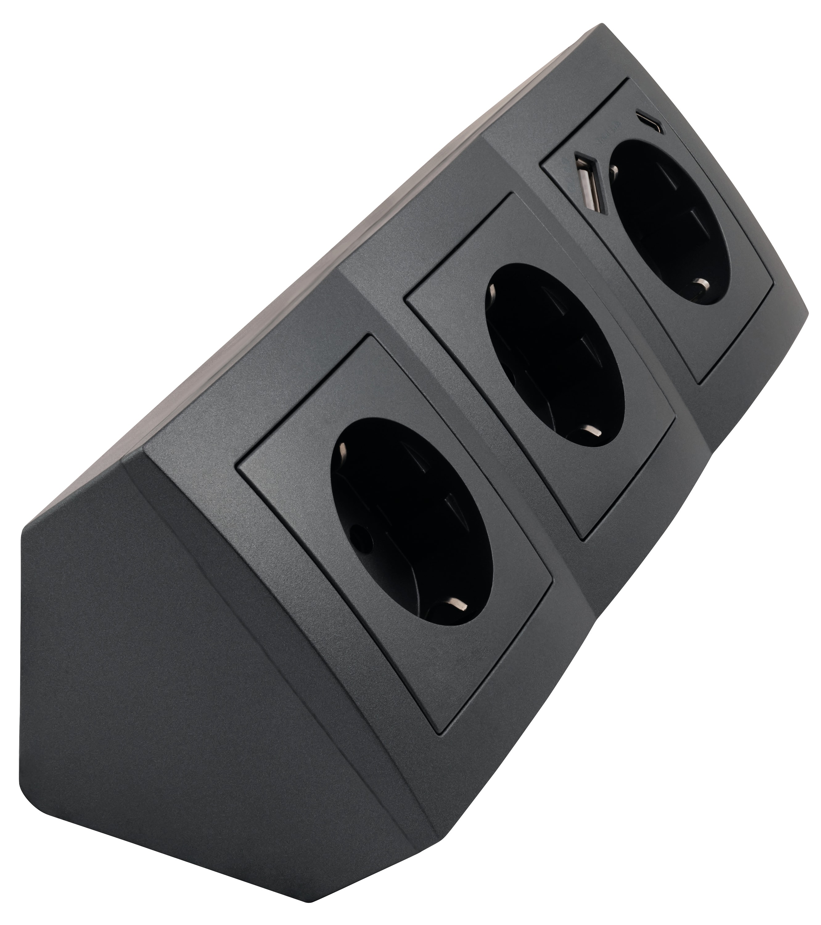 MCPOWER Steckdosenblock Flair, 3-fach, 16A/250V, 1xUSB-C, 1xUSB-A MCPOWER Steckdosenblock Flair, 3-fach, 16A/250V, 1xUSB-C, 1xUSB-A