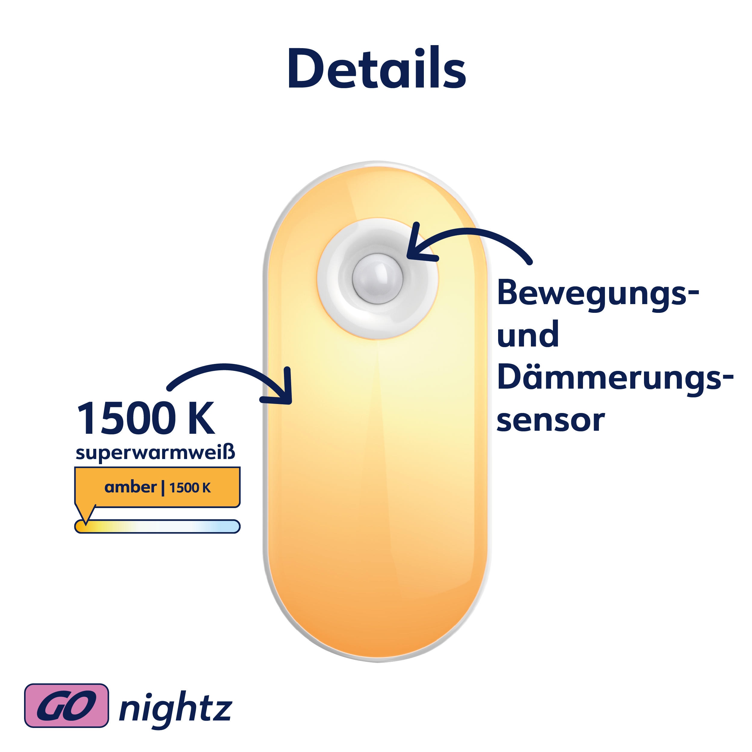 MÜLLER-LICHT LED-Orientierungslicht Vela, 27700060, mit Sensor für Steckdose MÜLLER-LICHT LED-Orientierungslicht Vela, 27700060, mit Sensor für Steckdose