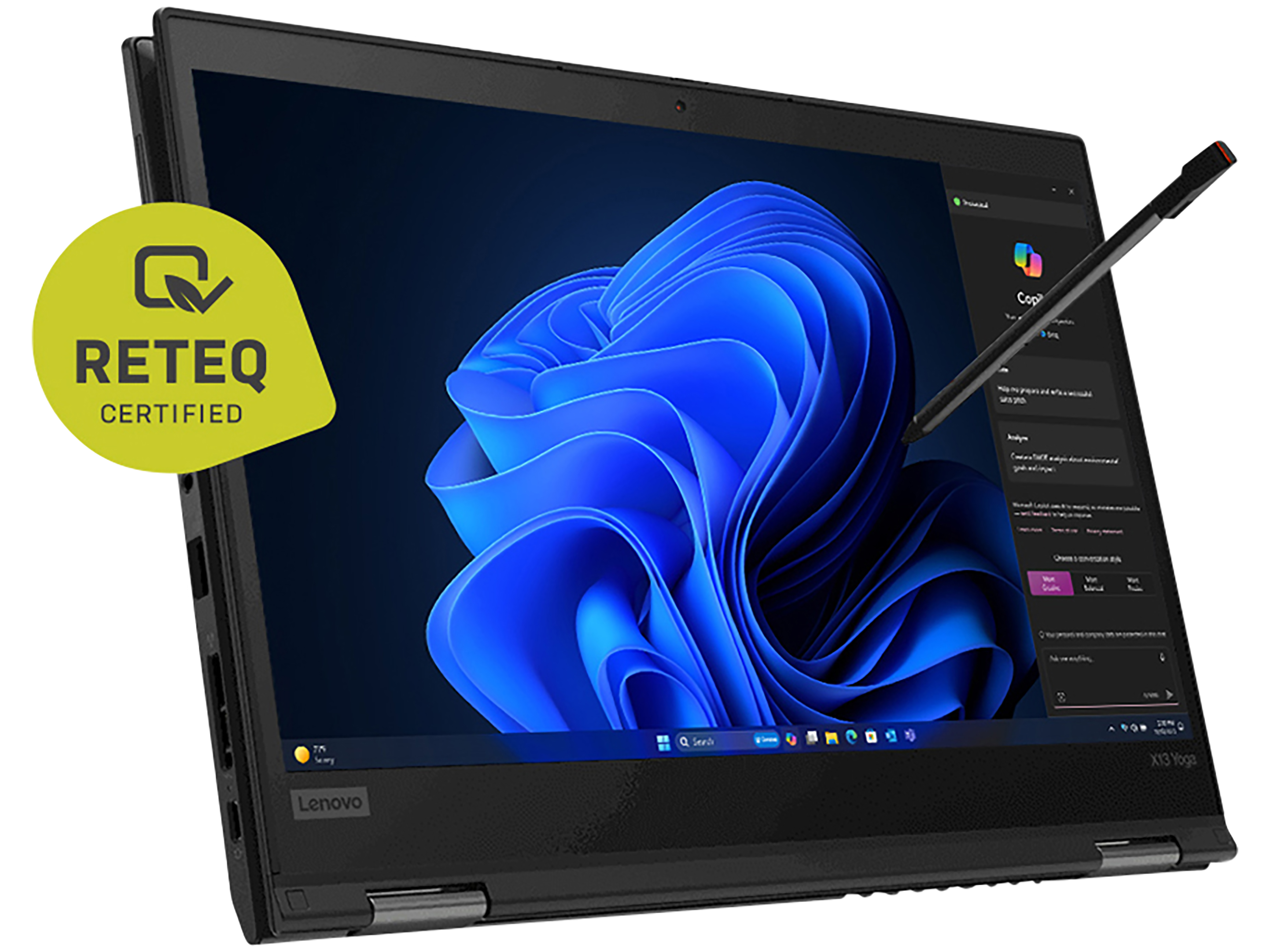 LENOVO Notebook Thinkpad X13 Yoga, 33,78 cm (13,3",) 16GB, 256GB, Win11Pro, refurbished LENOVO Notebook Thinkpad X13 Yoga, 33,78 cm (13,3",) 16GB, 256GB, Win11Pro, refurbished