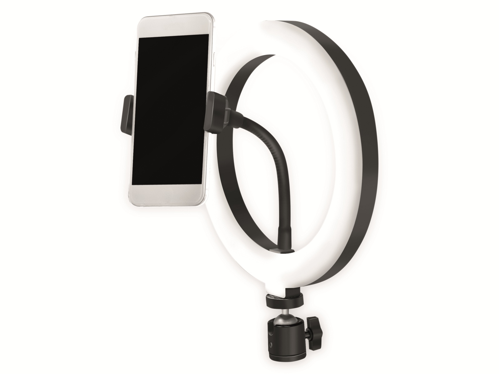 LOGILINK Smartphone-LED-Ringlicht AA0151, Ø 20 cm, Lichtregler LOGILINK Smartphone-LED-Ringlicht AA0151, Ø 20 cm, Lichtregler