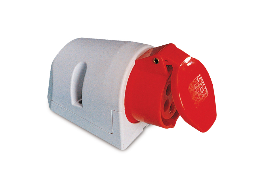 PCE CEE Wandsteckdose 5-polig, 16 A, 400 V, IP44 PCE CEE Wandsteckdose 5-polig, 16 A, 400 V, IP44