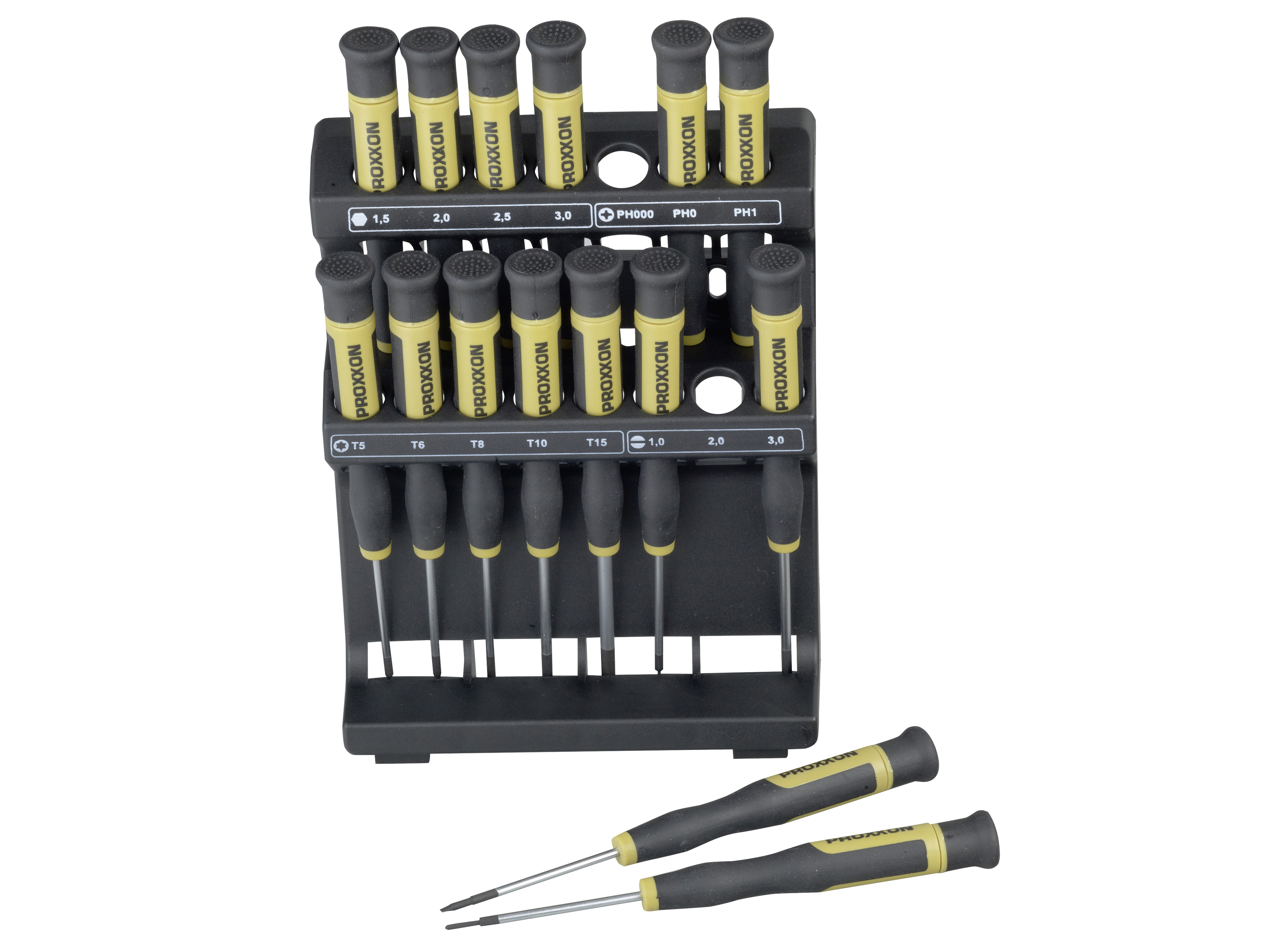PROXXON Feinmechanik Schraubendreher-Set, MICRO-Driver, 28148, 15-teilig