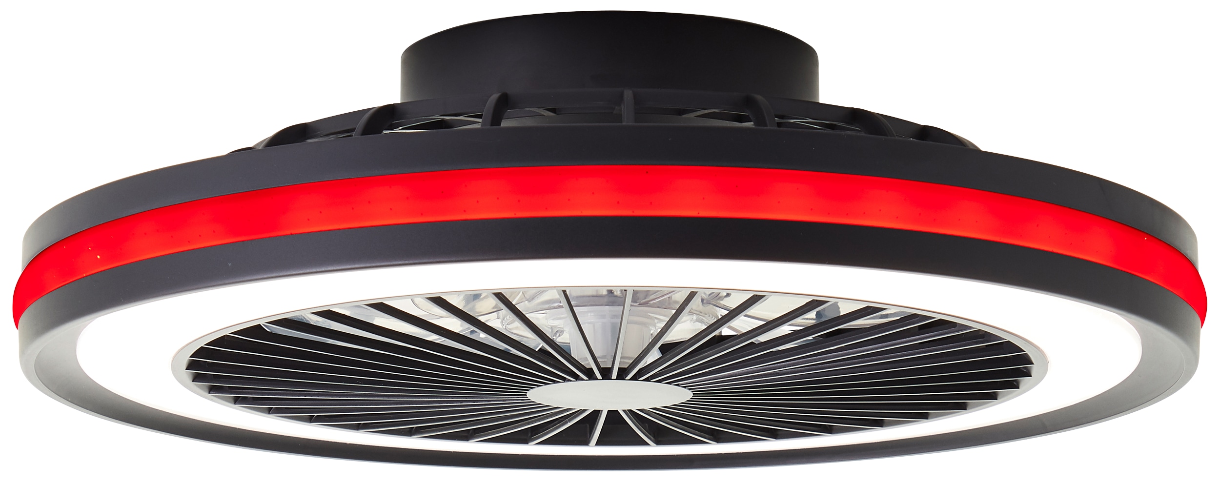 BRILLIANT LED-Deckenleuchte Palmero, mit Ventilator, 40 W, Ø 46,5 cm