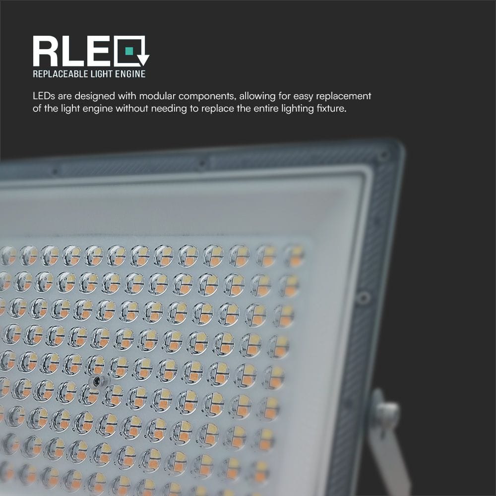 V-TAC LED-Fluter, VT-44050, EEK: F, 100 W, 8150 lm, CCT, IP65, grau V-TAC LED-Fluter, VT-44050, EEK: F, 100 W, 8150 lm, CCT, IP65, grau