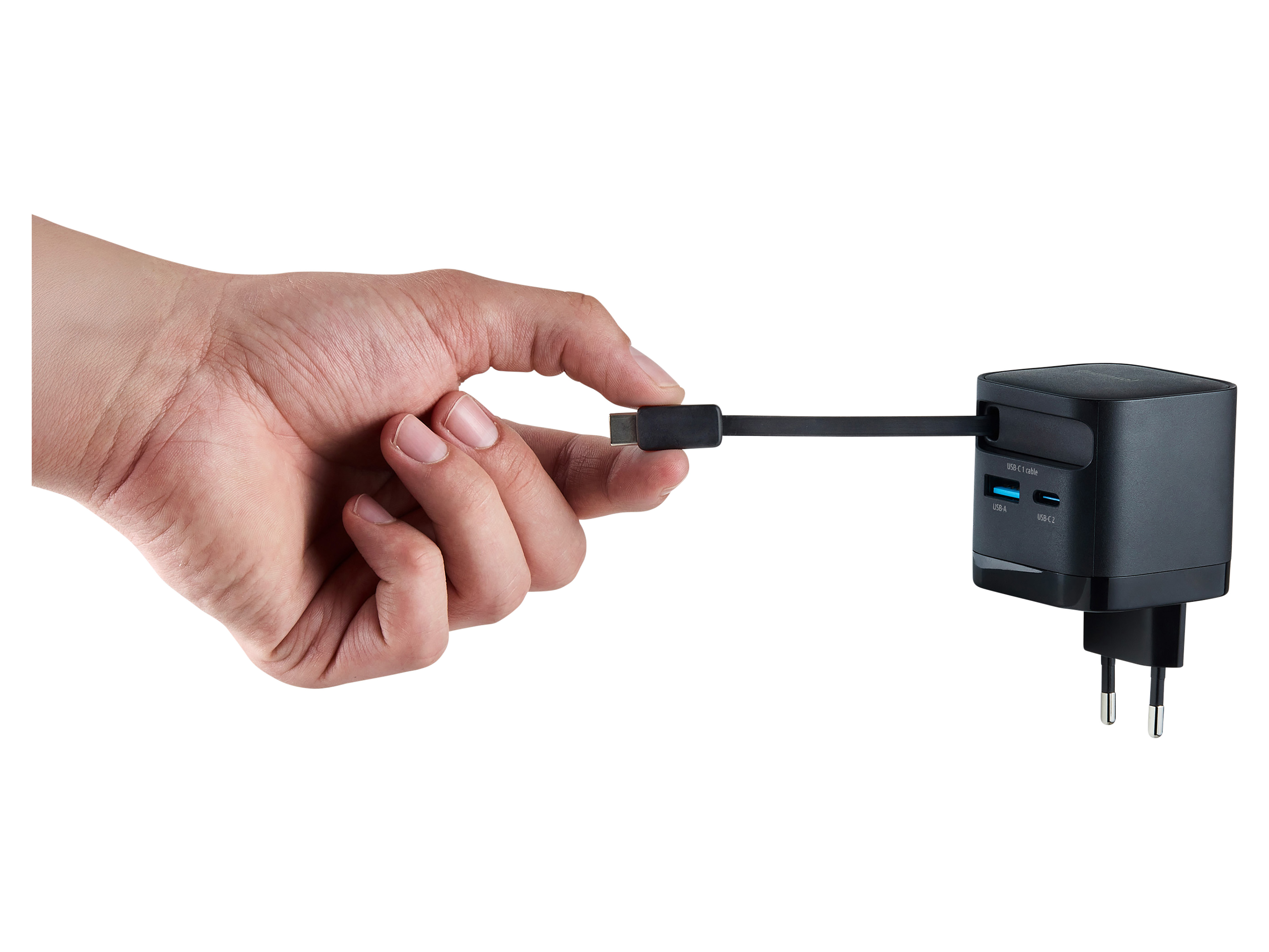 INTENSO Schnellladegerät 7806520, 65 W, Schwarz INTENSO Netzteil 7806520, 65 W, Schwarz