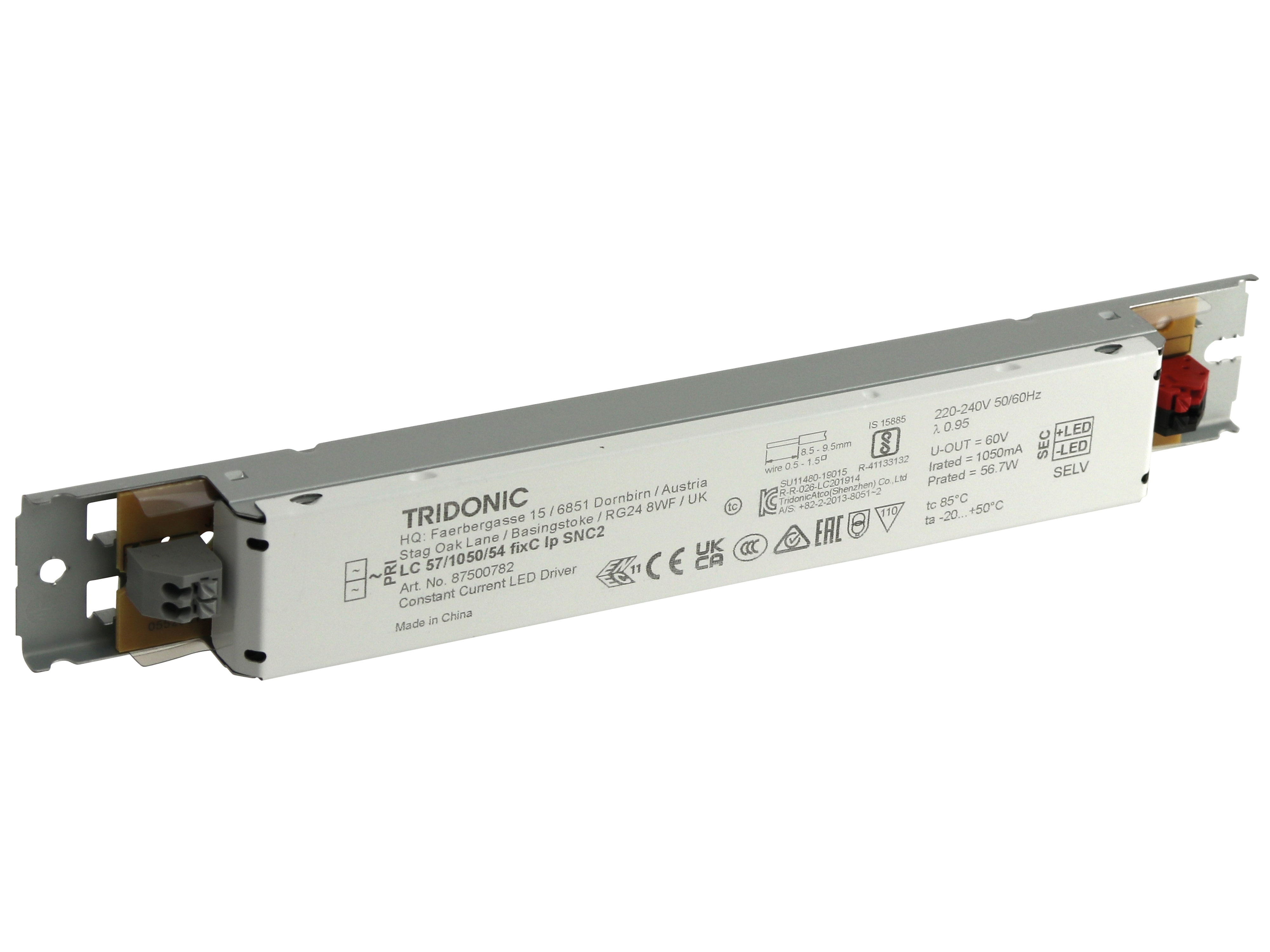 TRIDONIC LED-Schaltnetzteil 87500782, 56,7 W TRIDONIC LED-Schaltnetzteil 87500782, 56,7 W