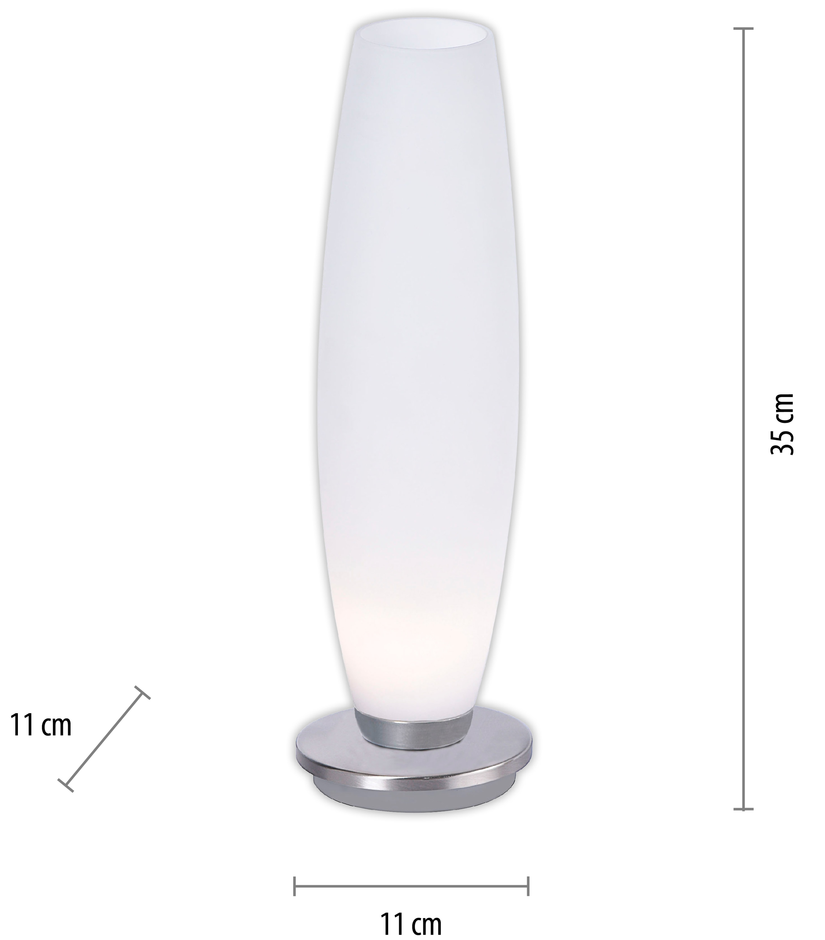 PAUL NEUHAUS LED-Tischleuchte 4027-55 stahl, 2,6 W, 265 lm, 3000 K PAUL NEUHAUS LED-Tischleuchte 4027-55 stahl, 2,6 W, 265 lm, 3000 K