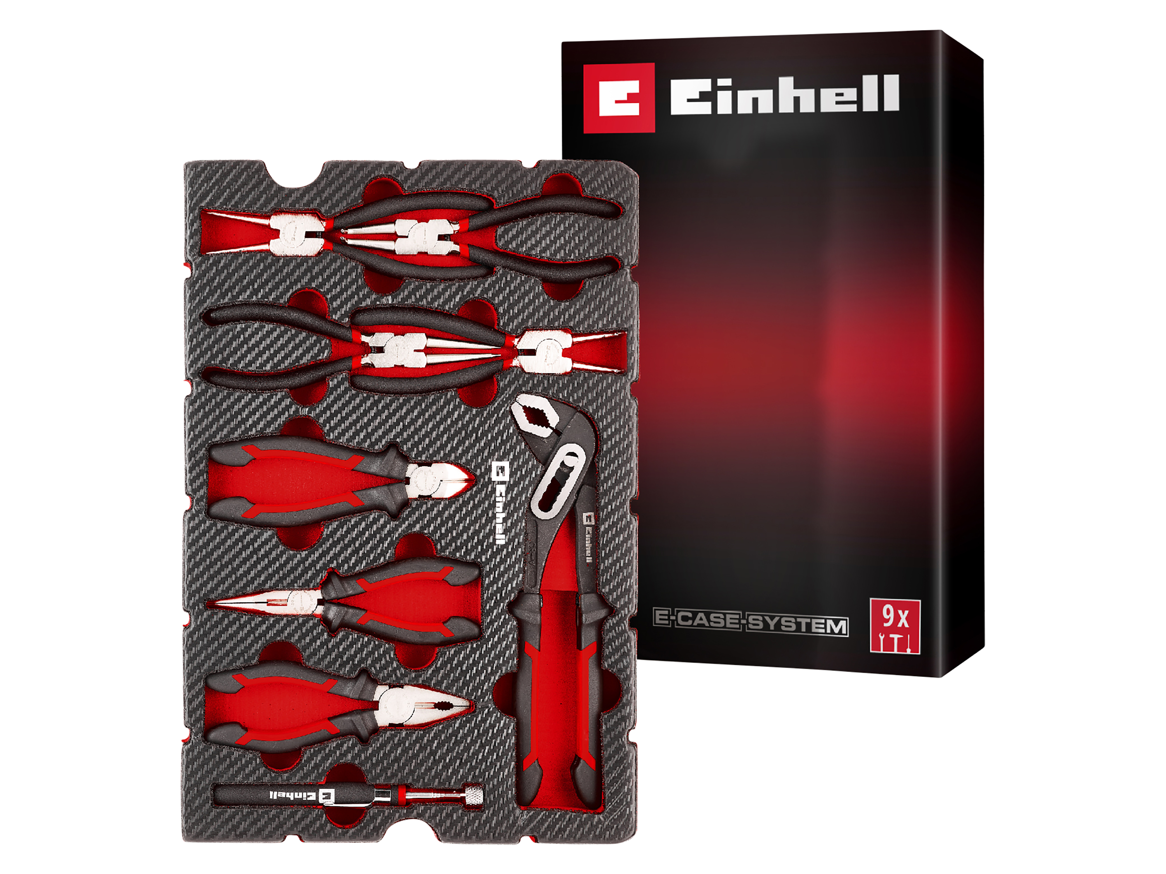 EINHELL E-Case-Einleger Zangen, 370522, 9-teilig EINHELL E-Case-Einleger Zangen, 370522, 9-teilig