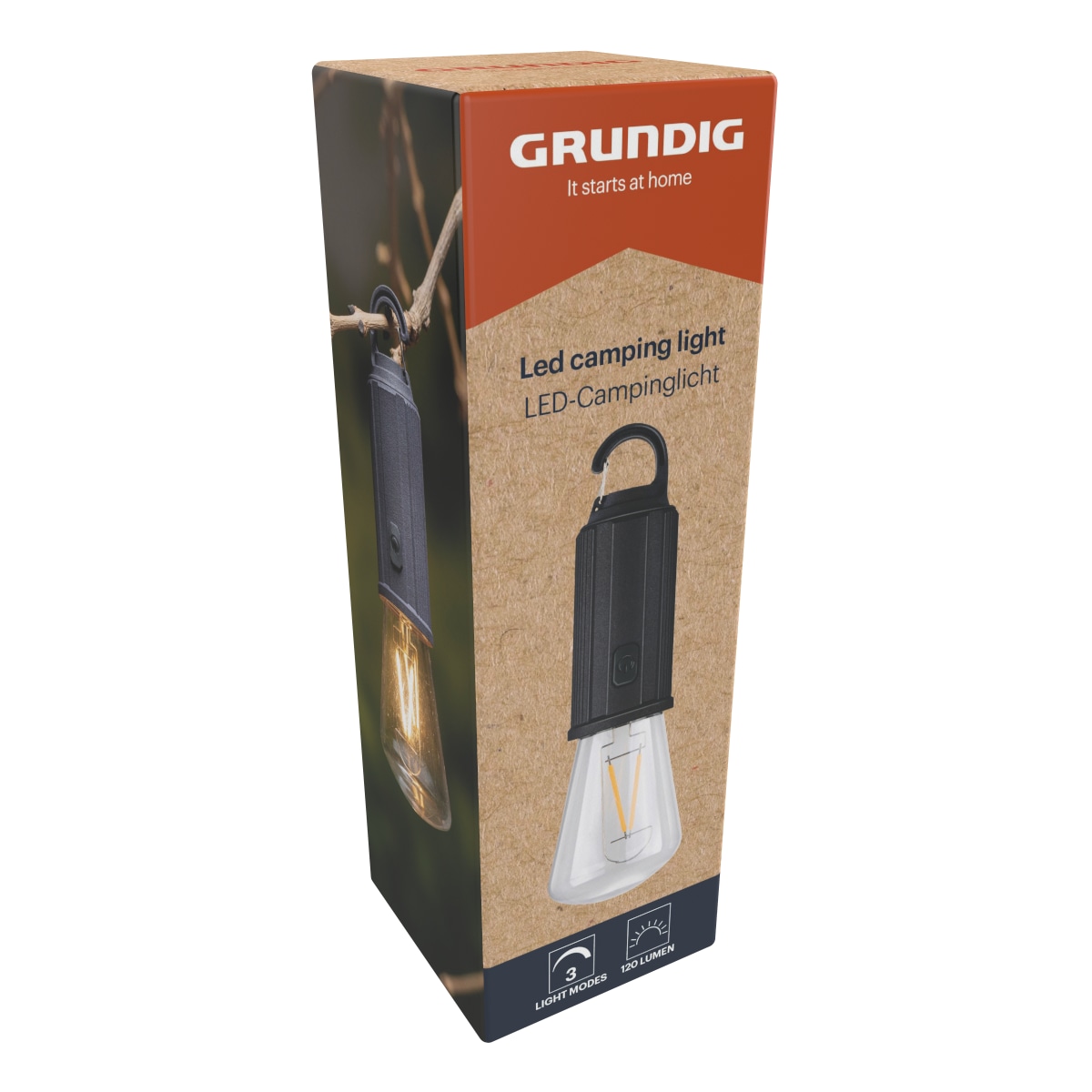 GRUNDIG Camping-Leuchte Batteriebetrieb 120lm Camping-Leuchte GRUNDIG Batteriebetrieb 120lm