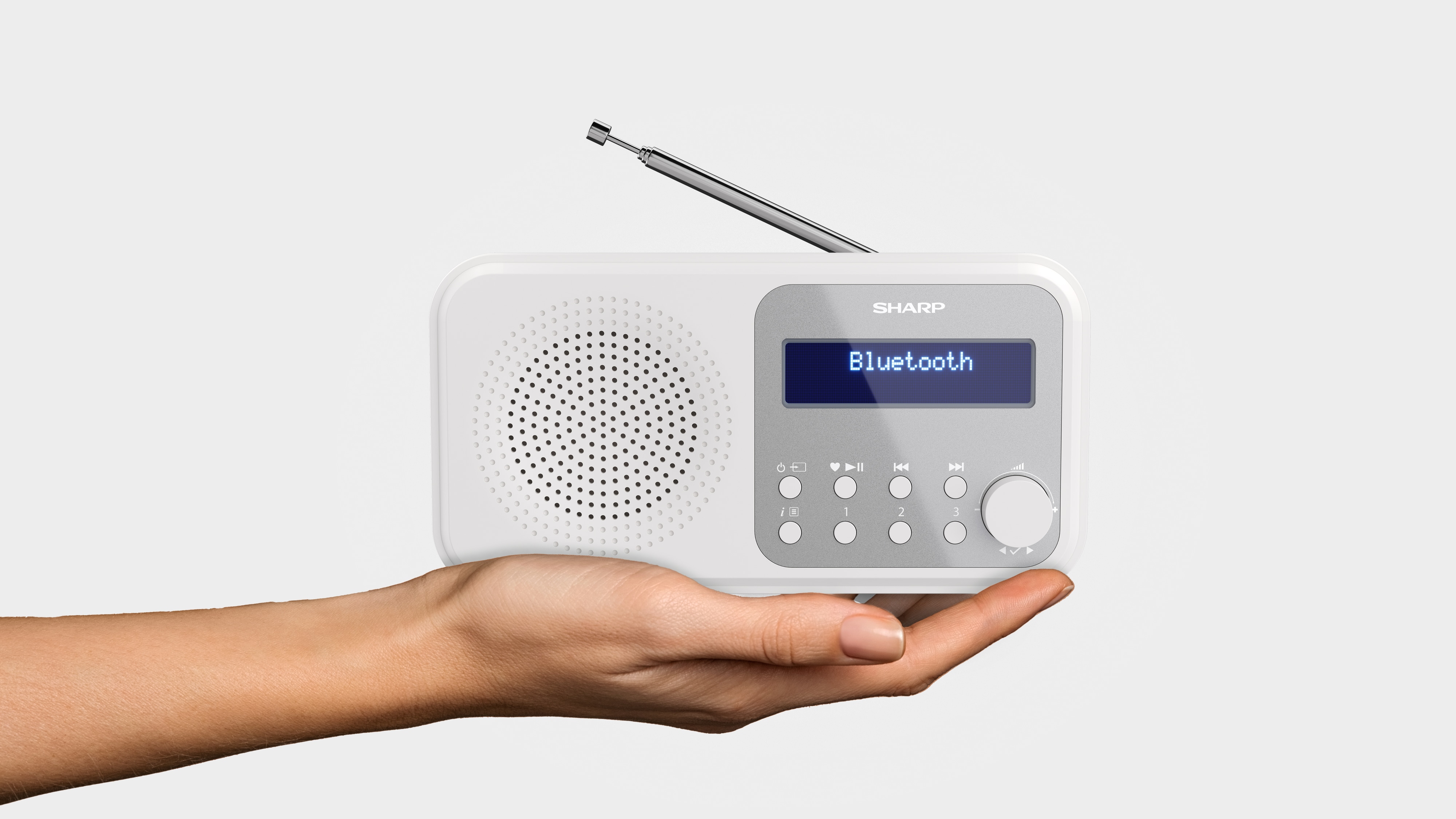 SHARP DAB+/FM Radio DR-P420, USB, Bluetooth, weiß SHARP DAB+/FM Radio DR-P420, USB, Bluetooth, weiß