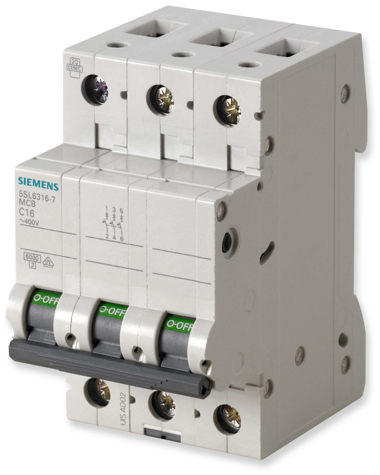 SIEMENS Leitungsschutzschalter 5SL6316-6, B 16A SIEMENS Leitungsschutzschalter 5SL6316-6, B 16A