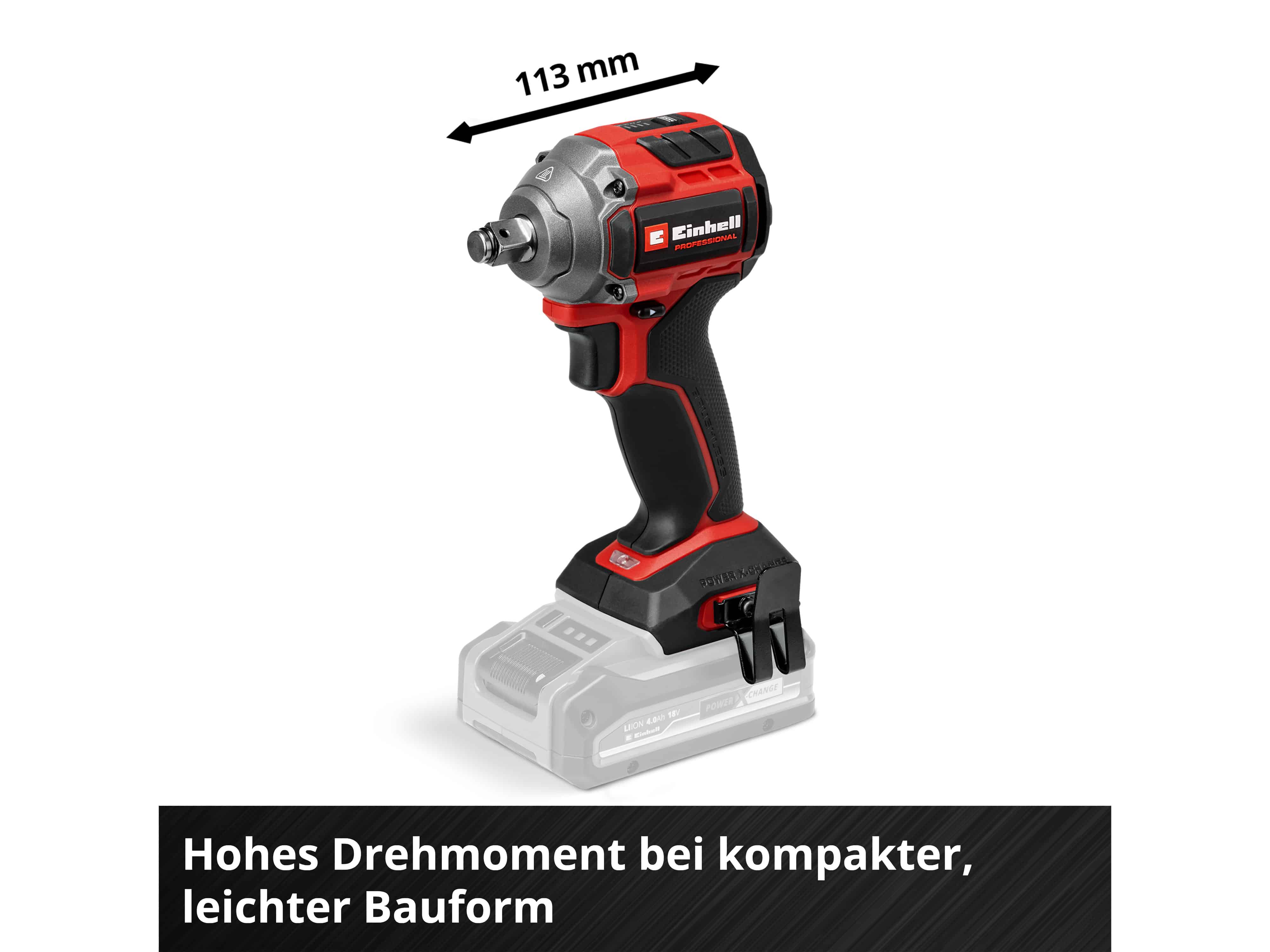 EINHELL PROFESSIONAL Akku-Schlagschrauber TP-CW 18/260-C Li BL, 4510090, Solo EINHELL PROFESSIONAL Akku-Schlagschrauber TP-CW 18/260-C Li BL, 4510090, Solo