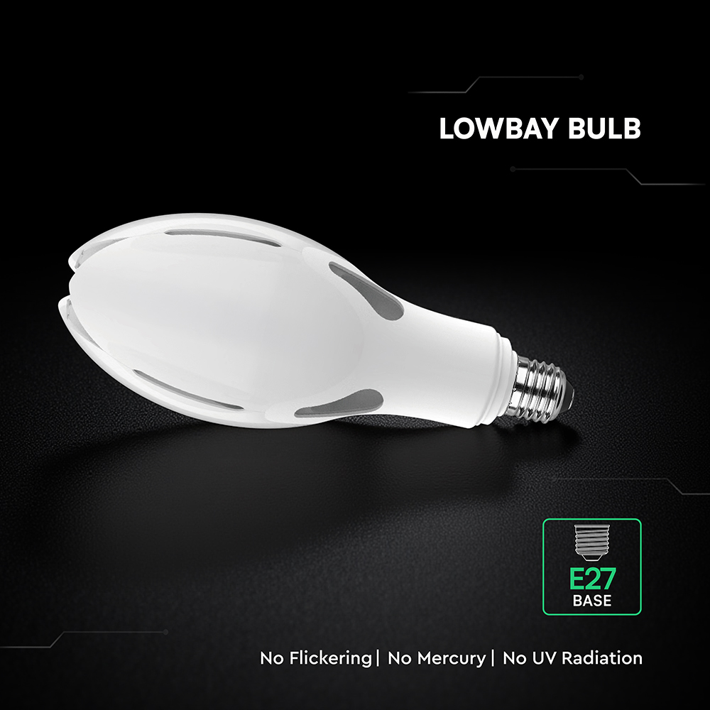V-TAC LED-Lampe VT-21285-6, EEK: E, 36W, 4000lm, 6500k, E27, 300°,Olive