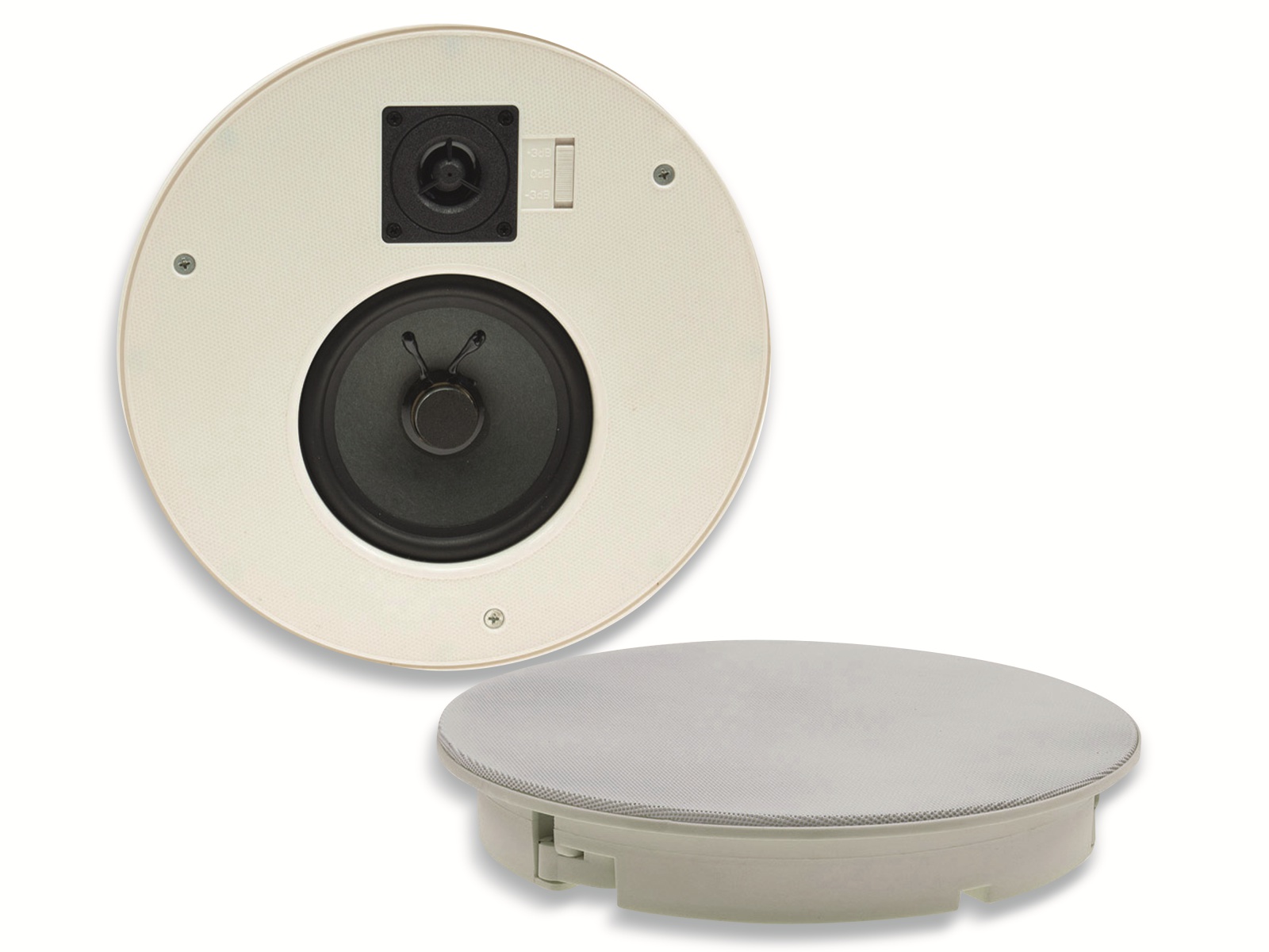 CHILITEC Einbaulautsprecher CTE-26R, 120 W, rund, weiß CHILITEC Einbaulautsprecher CTE-26R, 120 W, rund, weiß