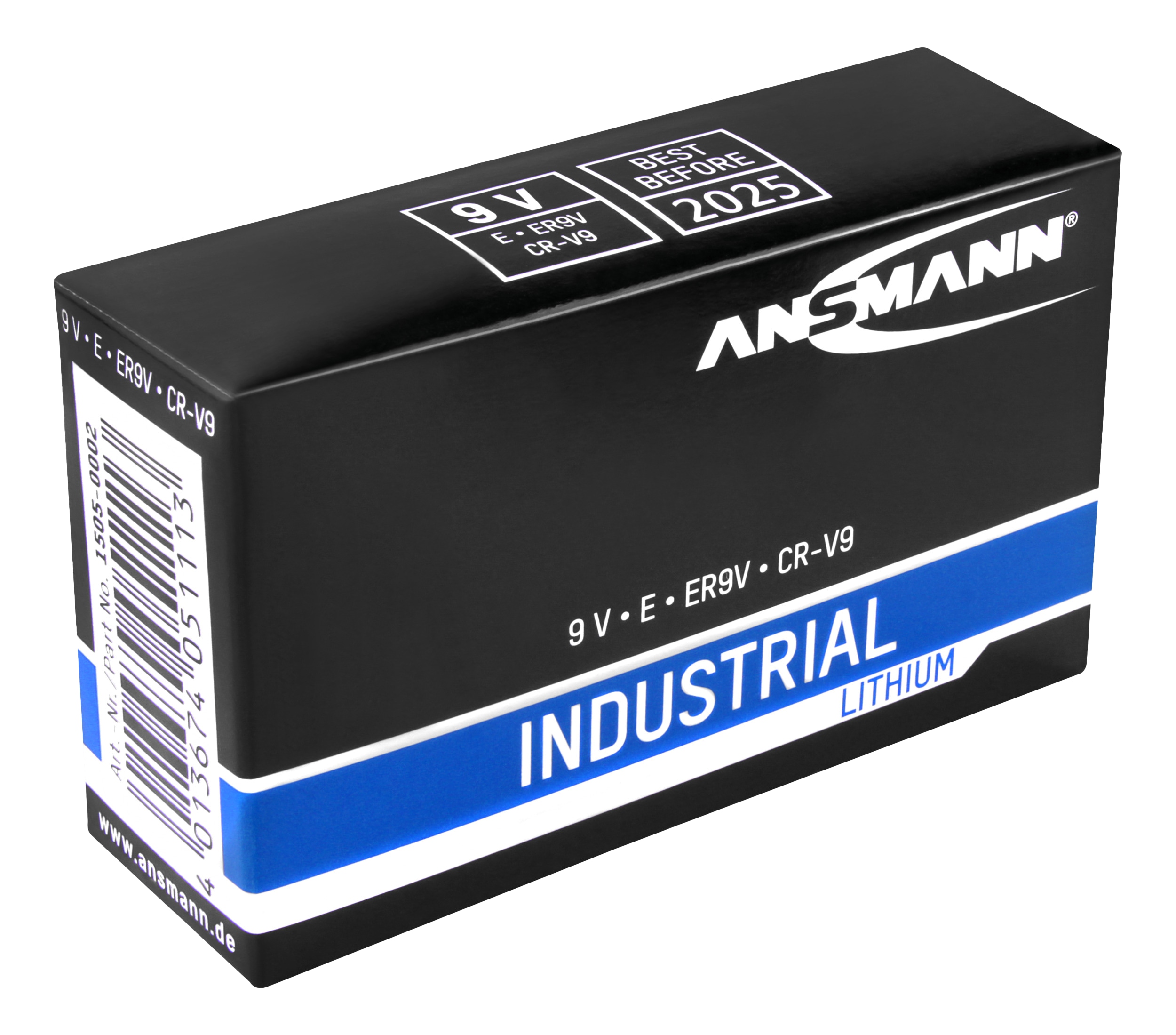 ANSMANN Lithium-Batterie, INDUSTRIAL, 9V-Block, 5 Stück ANSMANN Lithium-Batterie, INDUSTRIAL, 9V-Block, 5 Stück