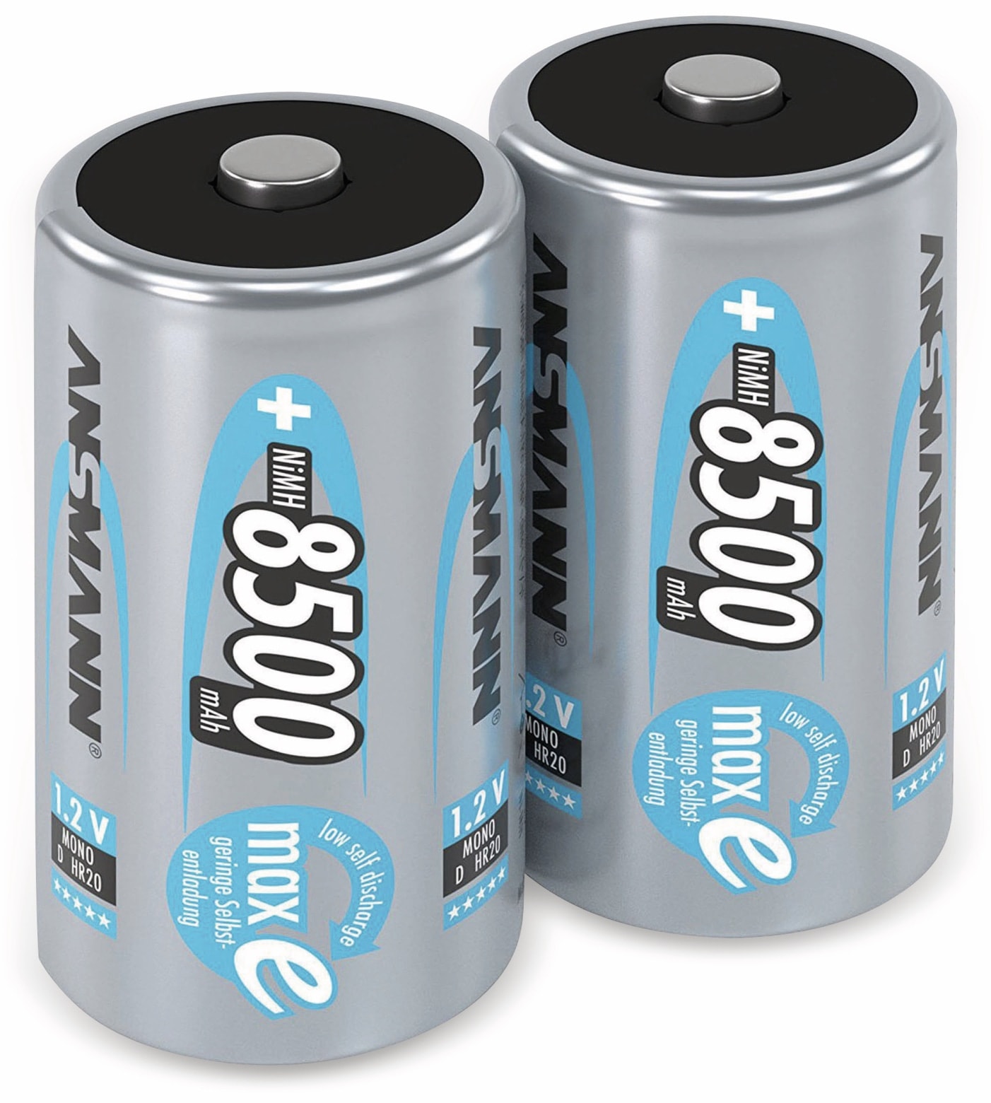 ANSMANN NiMH-Mono-Akku maxE, 8500 mAh, 2 Stück ANSMANN NiMH-Mono-Akku maxE, 8500 mAh, 2 Stück
