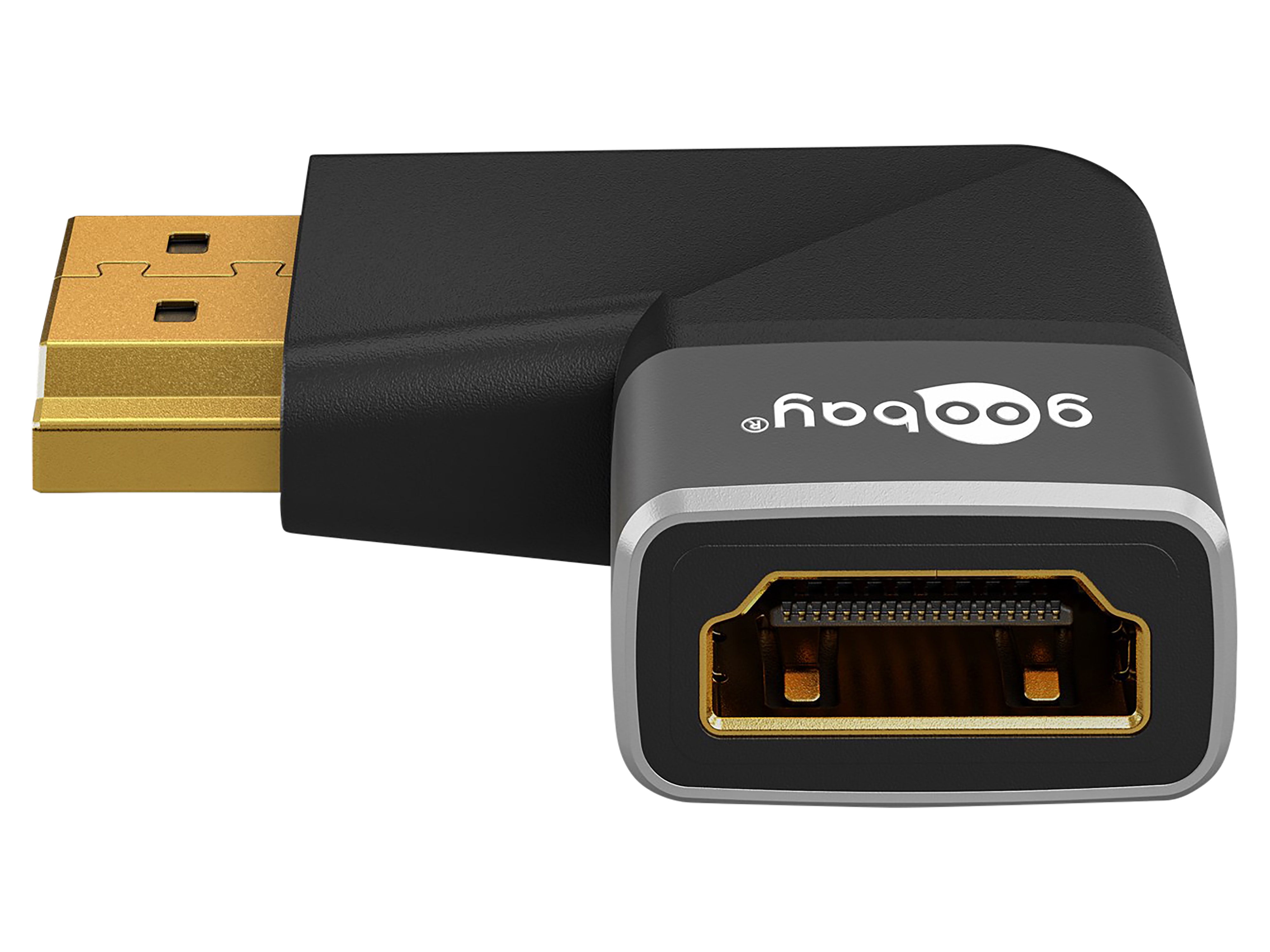 GOOBAY HDMI-Adapter 72012 270° horizontal 8k 60Hz vergoldet GOOBAY HDMI-Adapter 72012 270° horizontal 8k 60Hz vergoldet