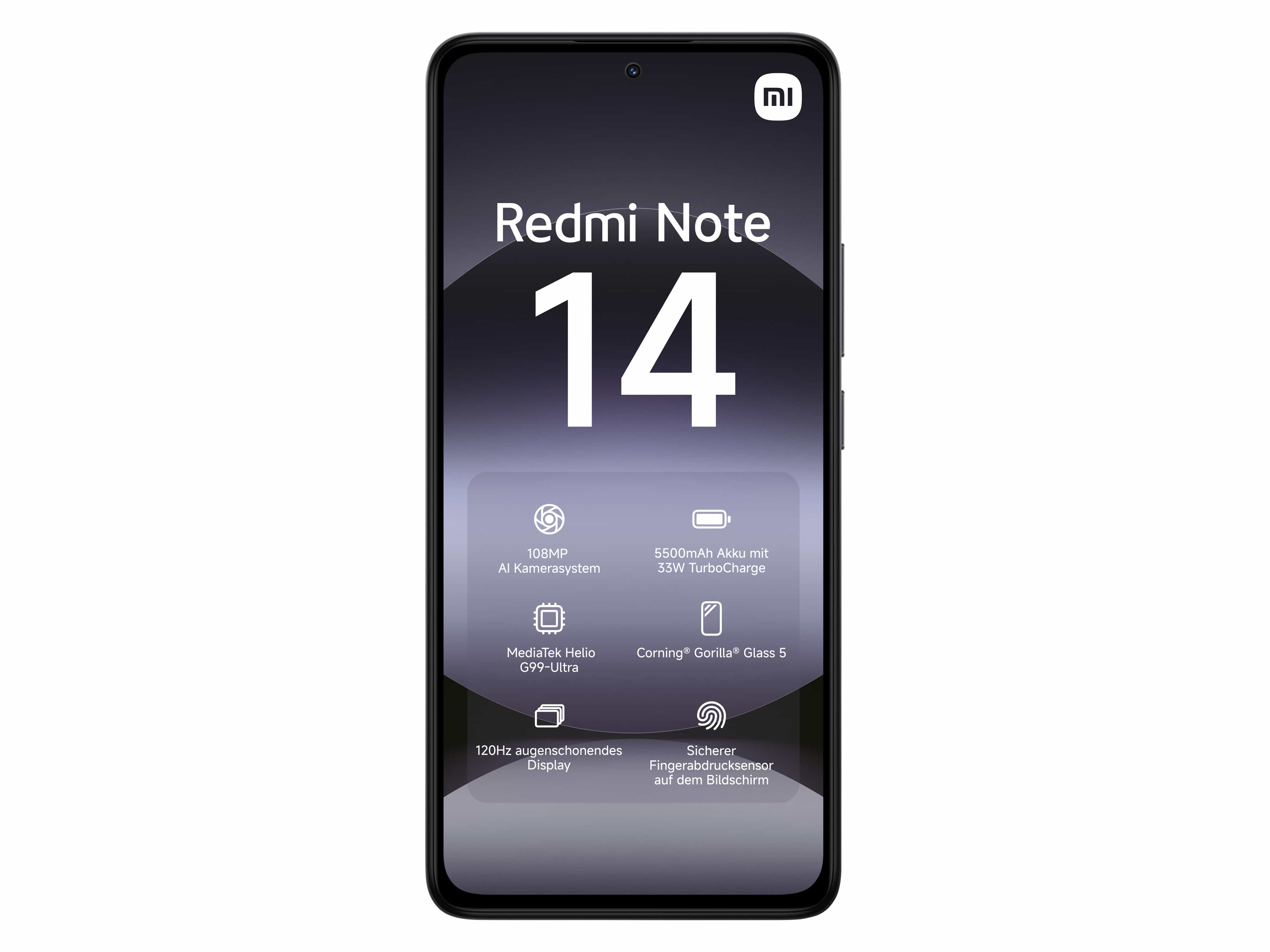 XIAOMI Smartphone Redmi Note 14 4G 128GB midnight black XIAOMI Smartphone Redmi Note 14 4G 128GB midnight black