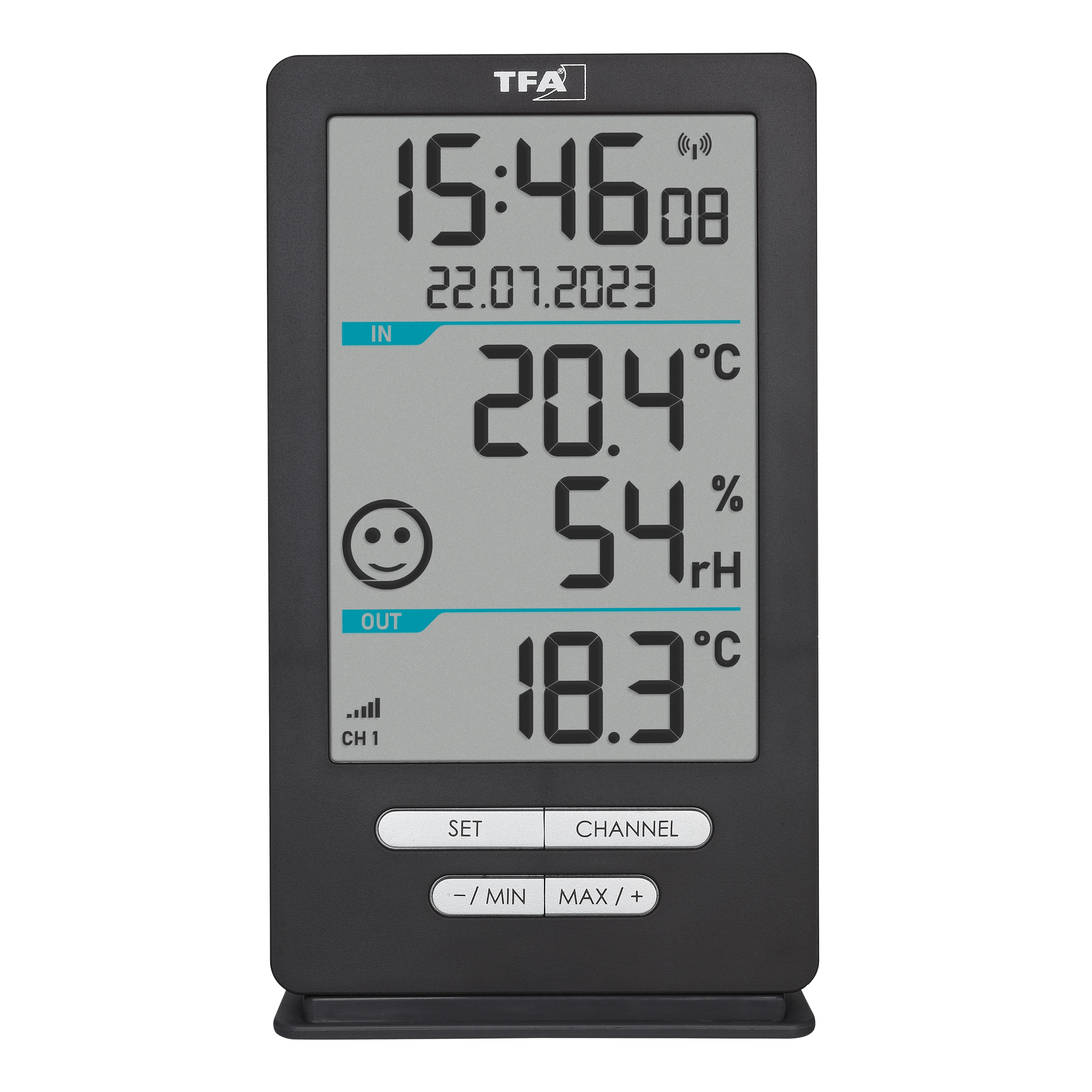 TFA Funk-Thermometer Xena Home, 30.3074.10, anthrazit TFA Funk-Thermometer Xena Home, 30.3074.10, anthrazit