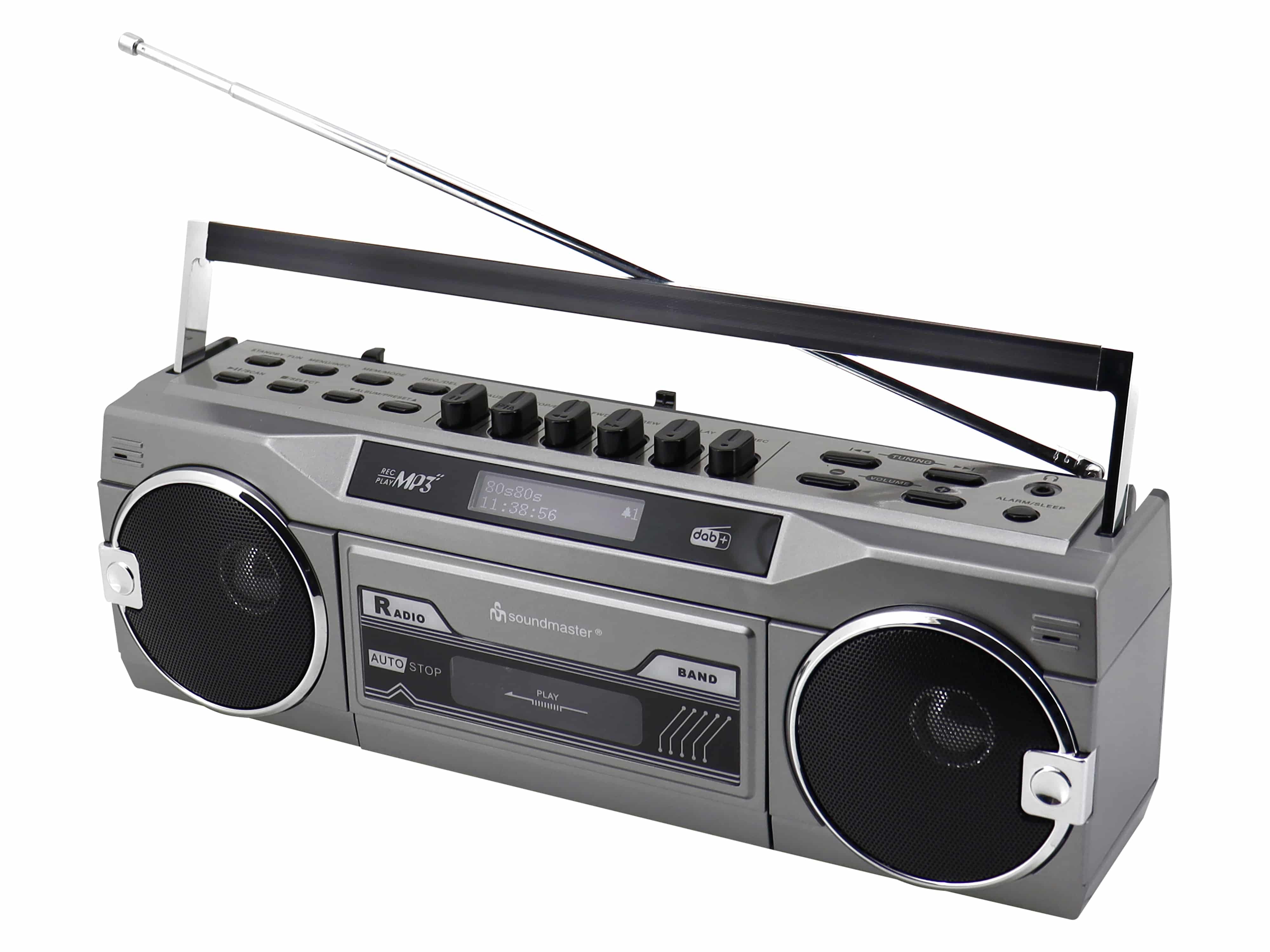 SOUNDMASTER DAB+/FM Retro Radiokassettenrekorder SRR80TI, USB/SD, BT SOUNDMASTER DAB+/FM Retro Radiokassettenrekorder SRR80TI, USB/SD, BT