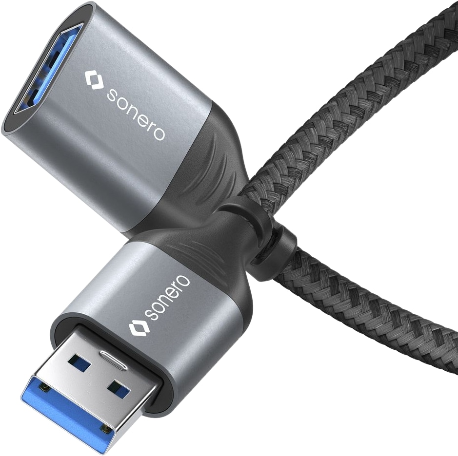 SONERO USB 3.0 Verlängerung SPC-U055-010 1m grau-schwarz SONERO USB 3.0 Verlängerung SPC-U055-010 1m grau-schwarz