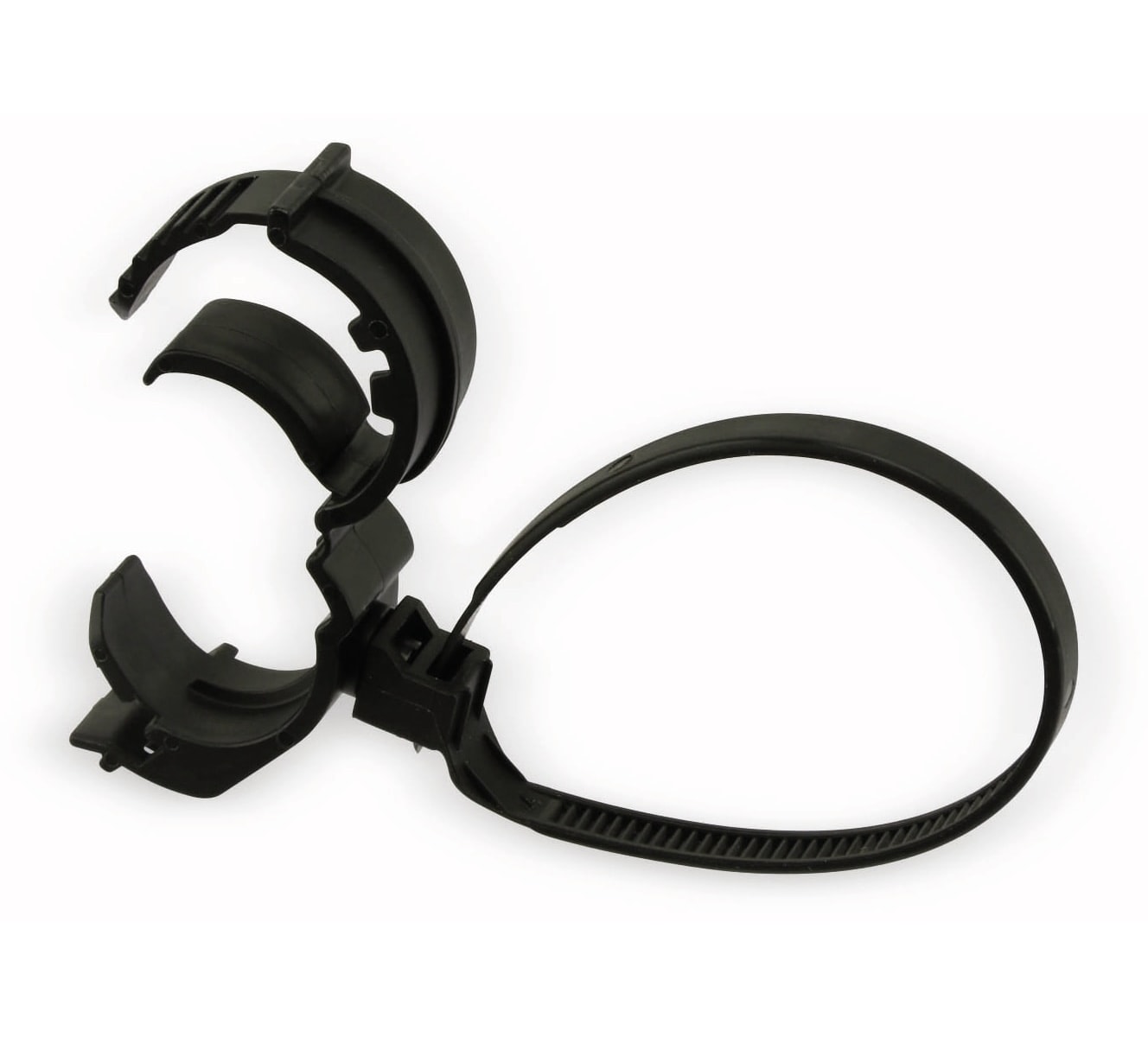 Kabelbinder für Rohrmontage, schwarz, 130 mm Kabelbinder für Rohrmontage, schwarz, 130 mm