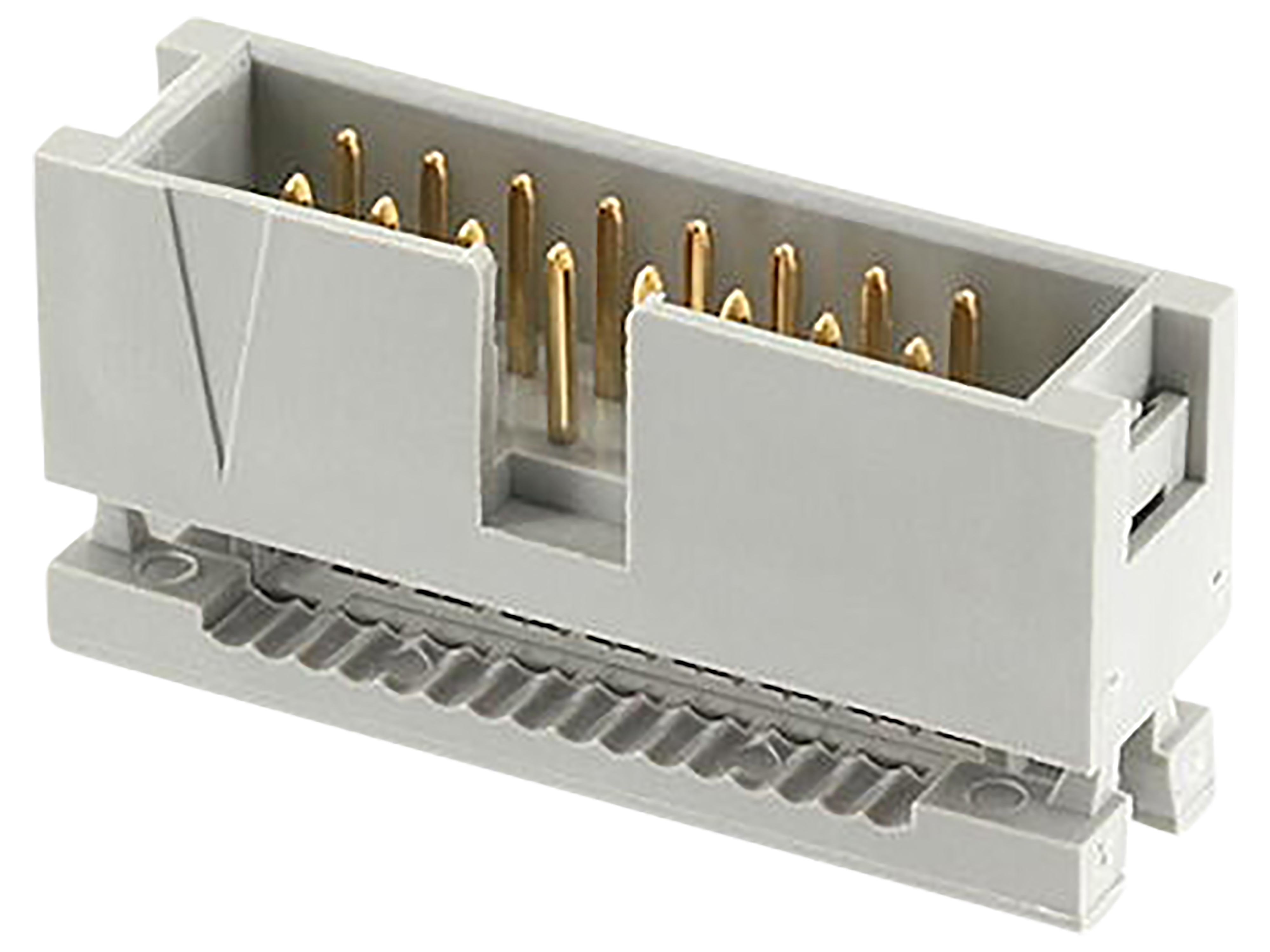 ECON CONNECT Wannenstecker WSK16G, 16-pol., grau, RM 2,54 mm, DIN 41651