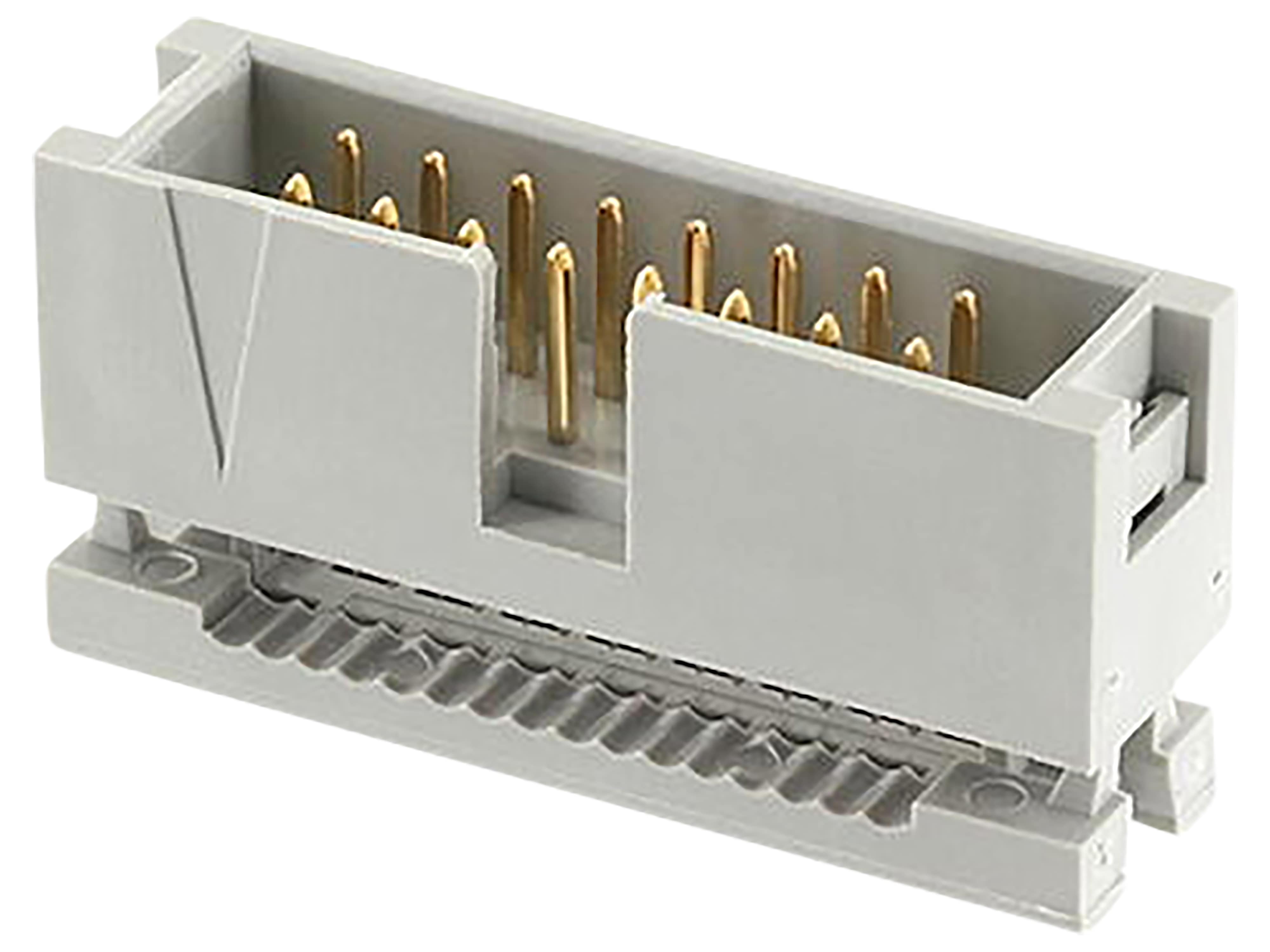 ECON CONNECT Wannenstecker WSK16G, 16-pol., grau, RM 2,54 mm, DIN 41651 ECON CONNECT Wannenstecker WSK16G, 16-pol., grau, RM 2,54 mm, DIN 41651