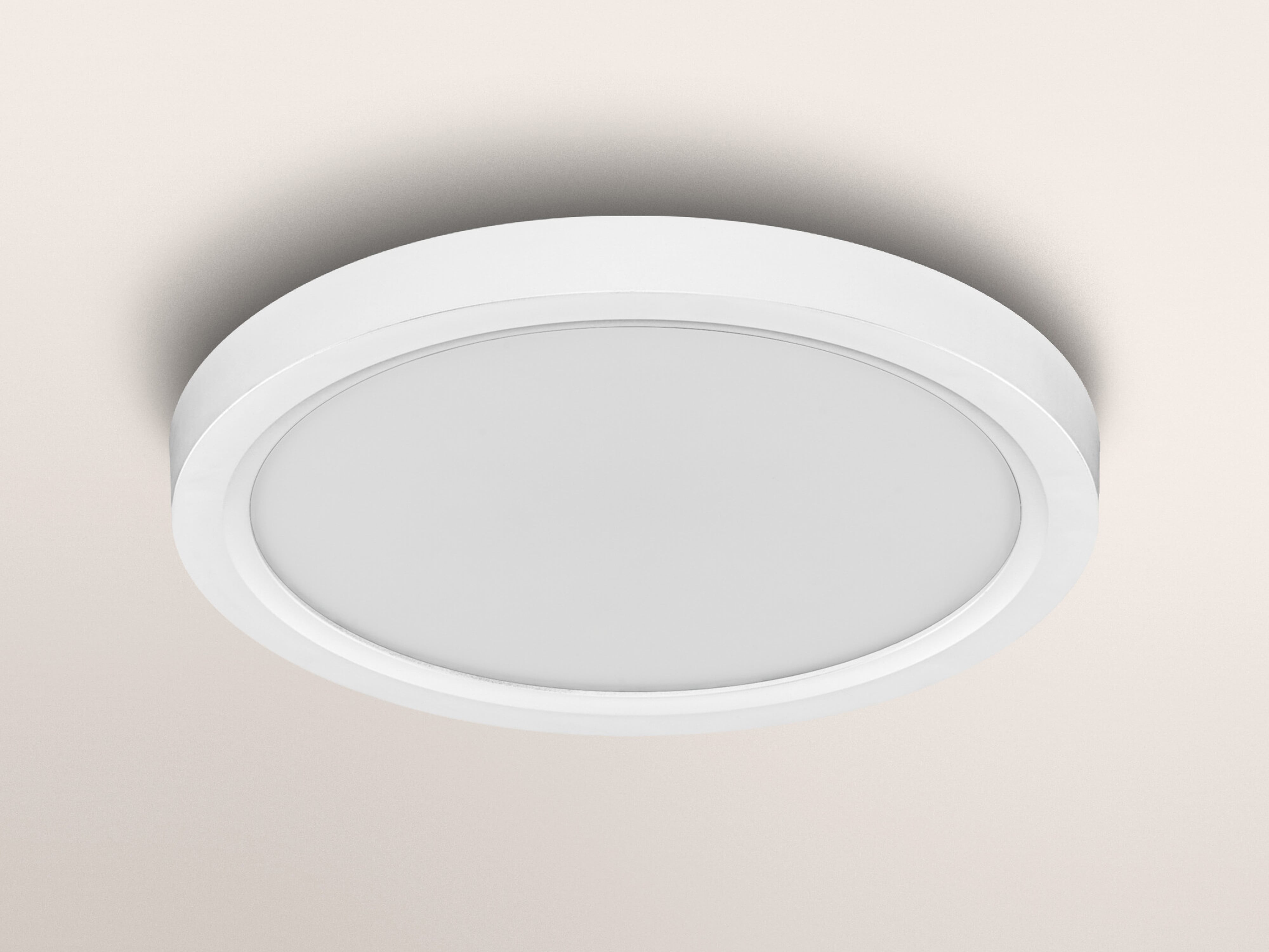 OSRAM LED-Deckenleuchte, 16W, 3000K, 1200lm, warmweiß, IP20, dimmbar, weiß, Ø19,5 cm OSRAM LED-Deckenleuchte, 16W, 3000K, 1200lm, warmweiß, IP20, dimmbar, weiß, Ø19,5 cm