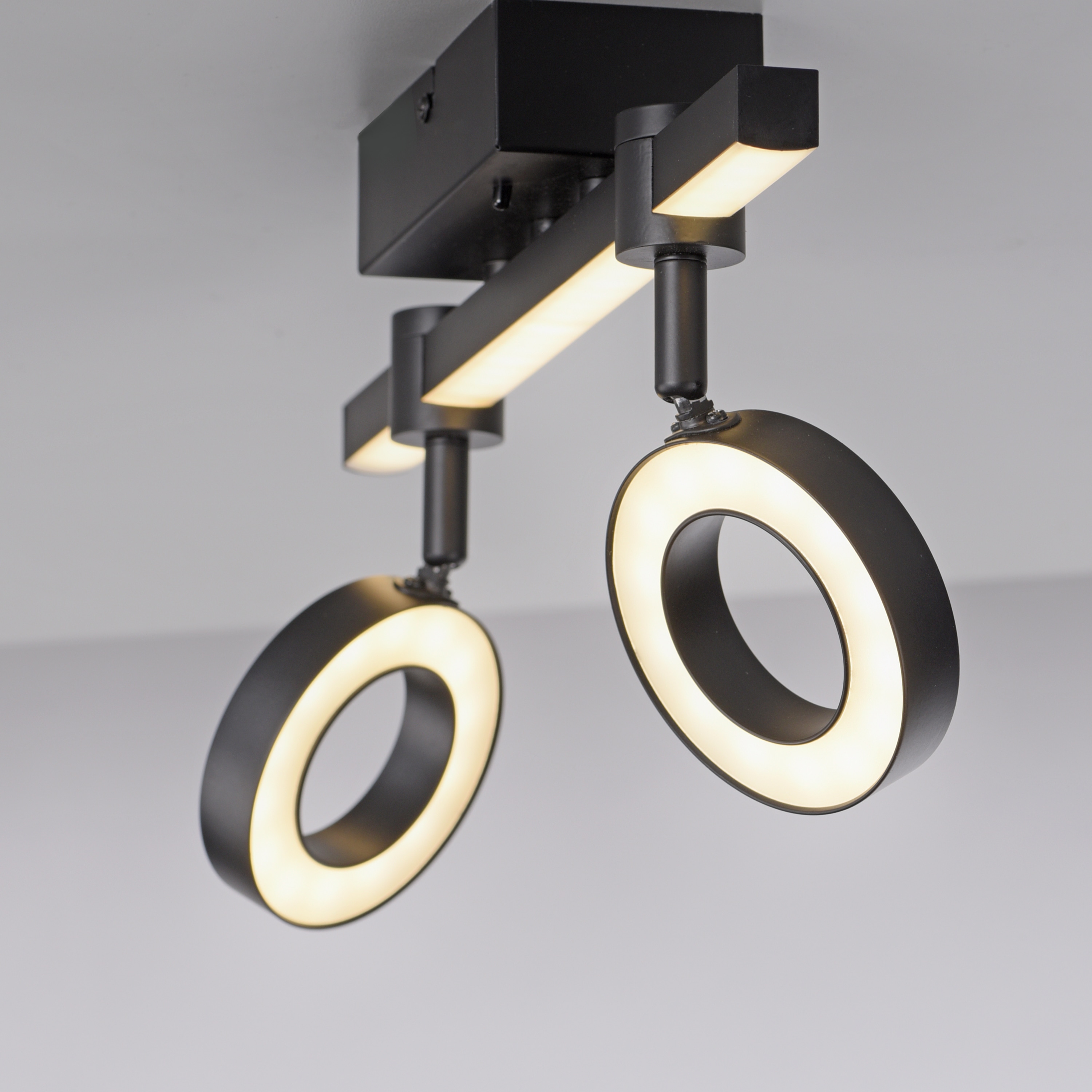 JUST LIGHT LED-Deckenleuchte 12075-18 schwarz, 10,5 W, 1300 lm, CCT, RGB, Smart Home JUST LIGHT LED-Deckenleuchte 12075-18 schwarz, 10,5 W, 1300 lm, CCT, RGB, Smart Home