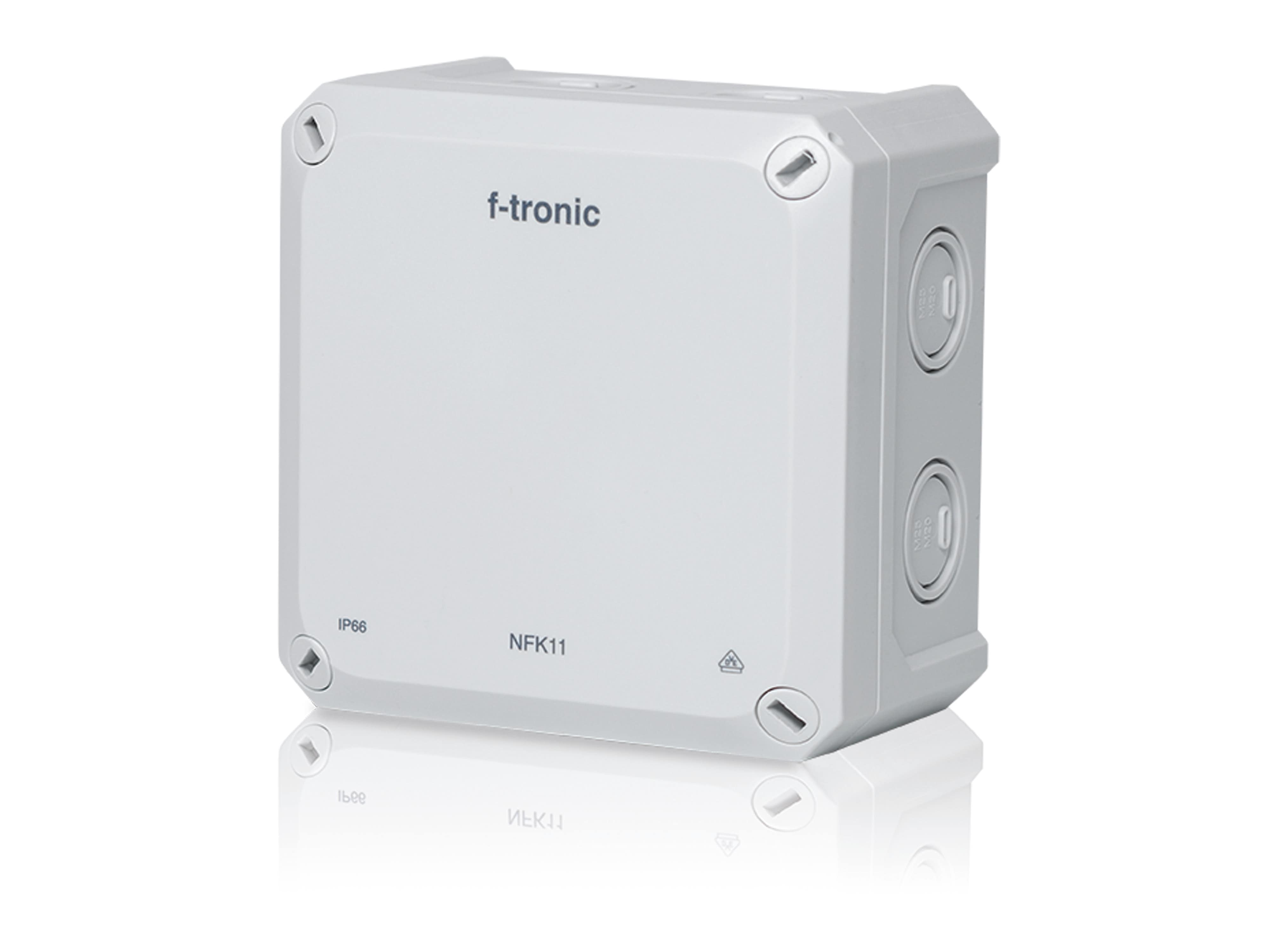 F-TRONIC FR-Abzweigkasten Neptun Compact, 110x110x67 mm, grau F-TRONIC FR-Abzweigkasten Neptun Compact, 110x110x67 mm, grau